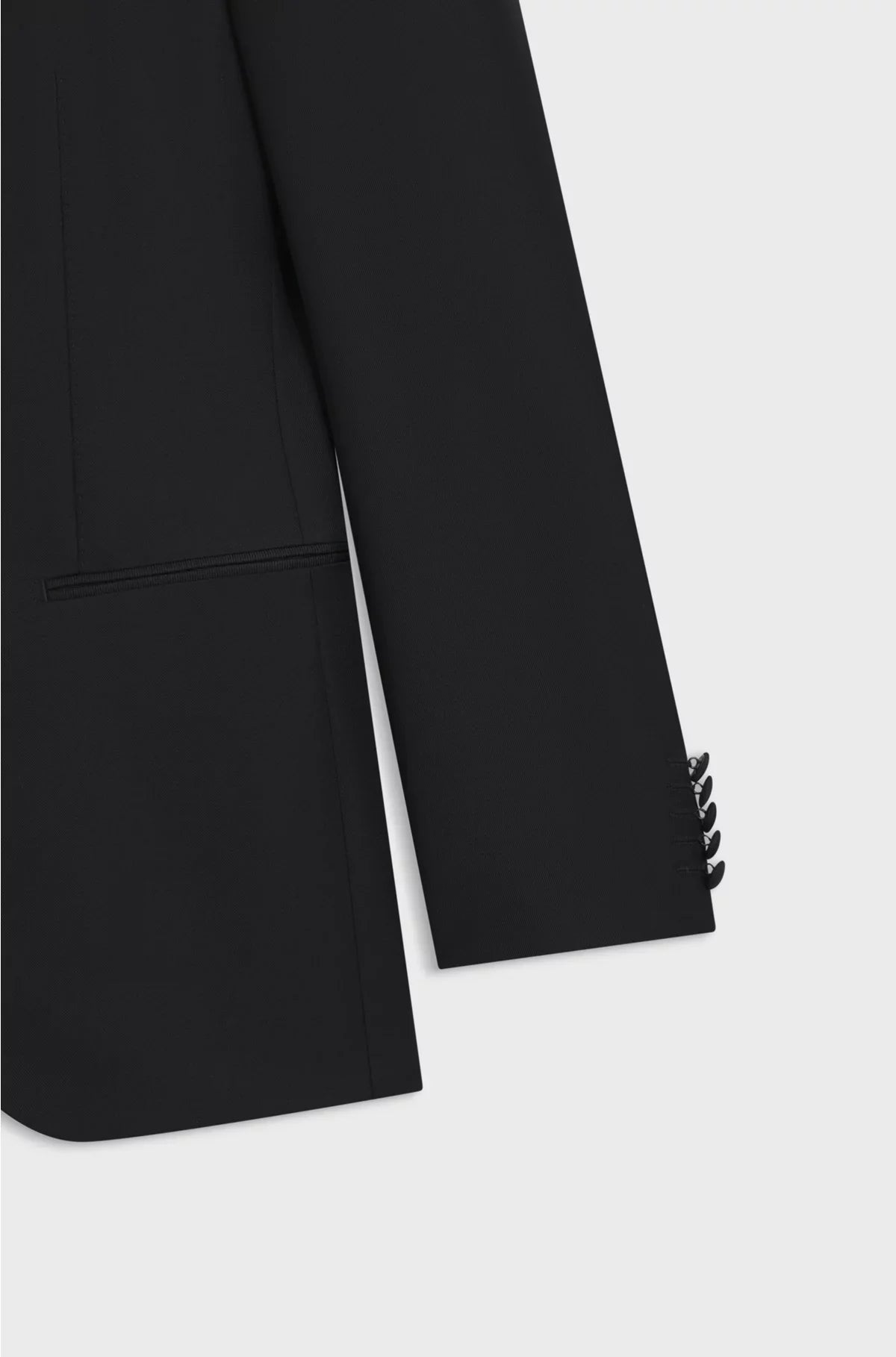 TWO-PIECE SLIM-FIT TUXEDO SUIT BLENDED WITH SILK