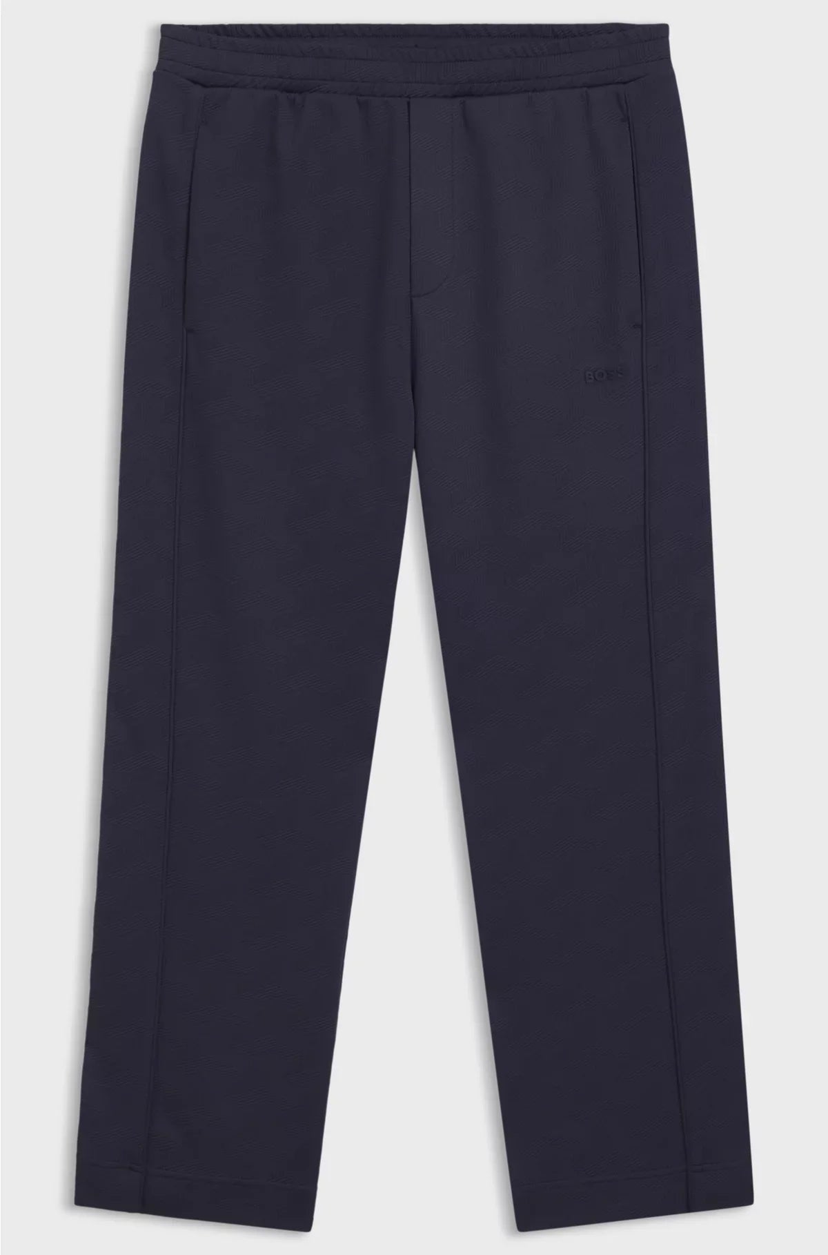 REGULAR-FIT TRACKSUIT BOTTOMS WITH QUILTED JACQUARD