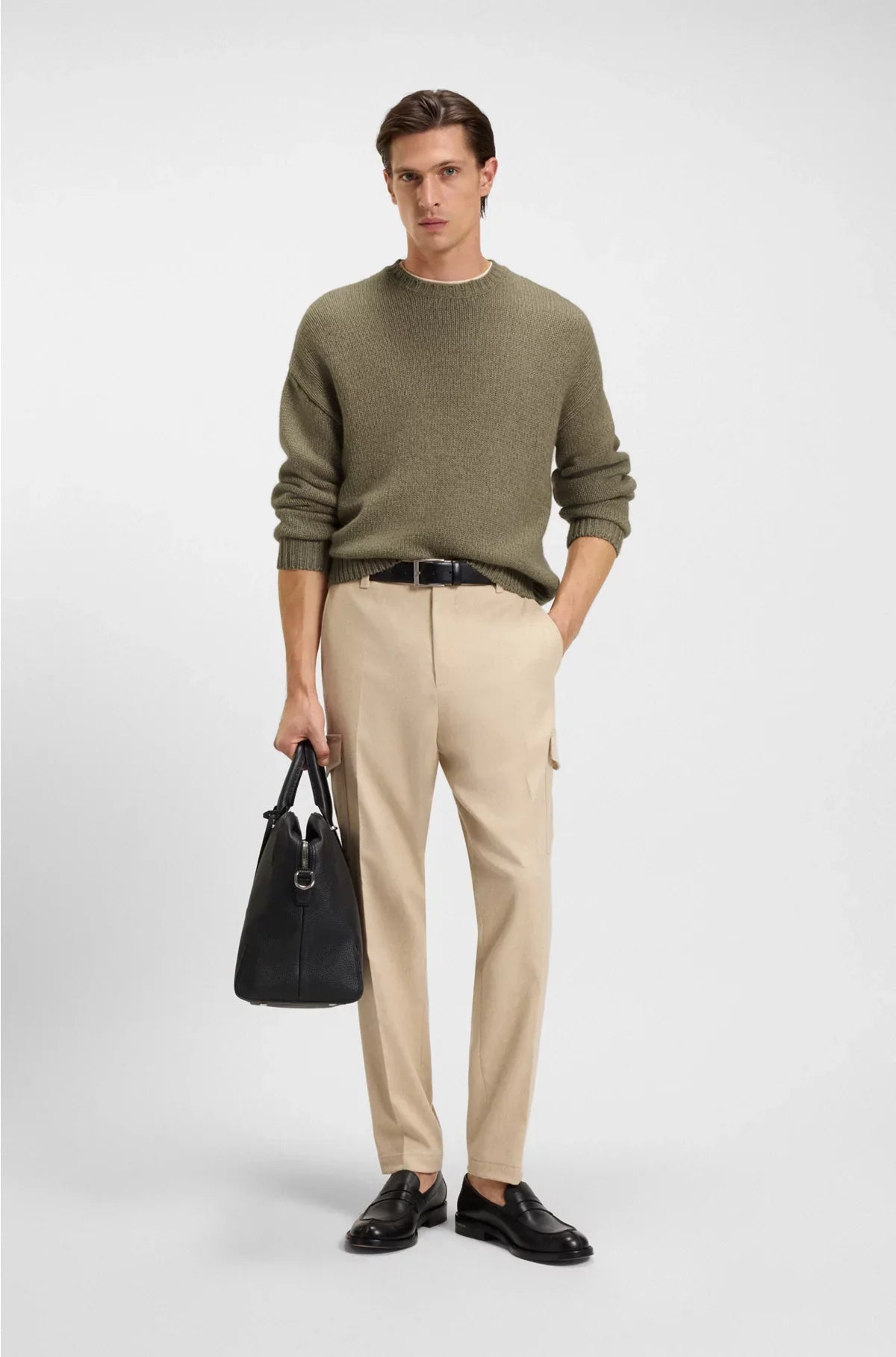 MAGLIONE OVERSIZE IN CASHMERE E COTONE