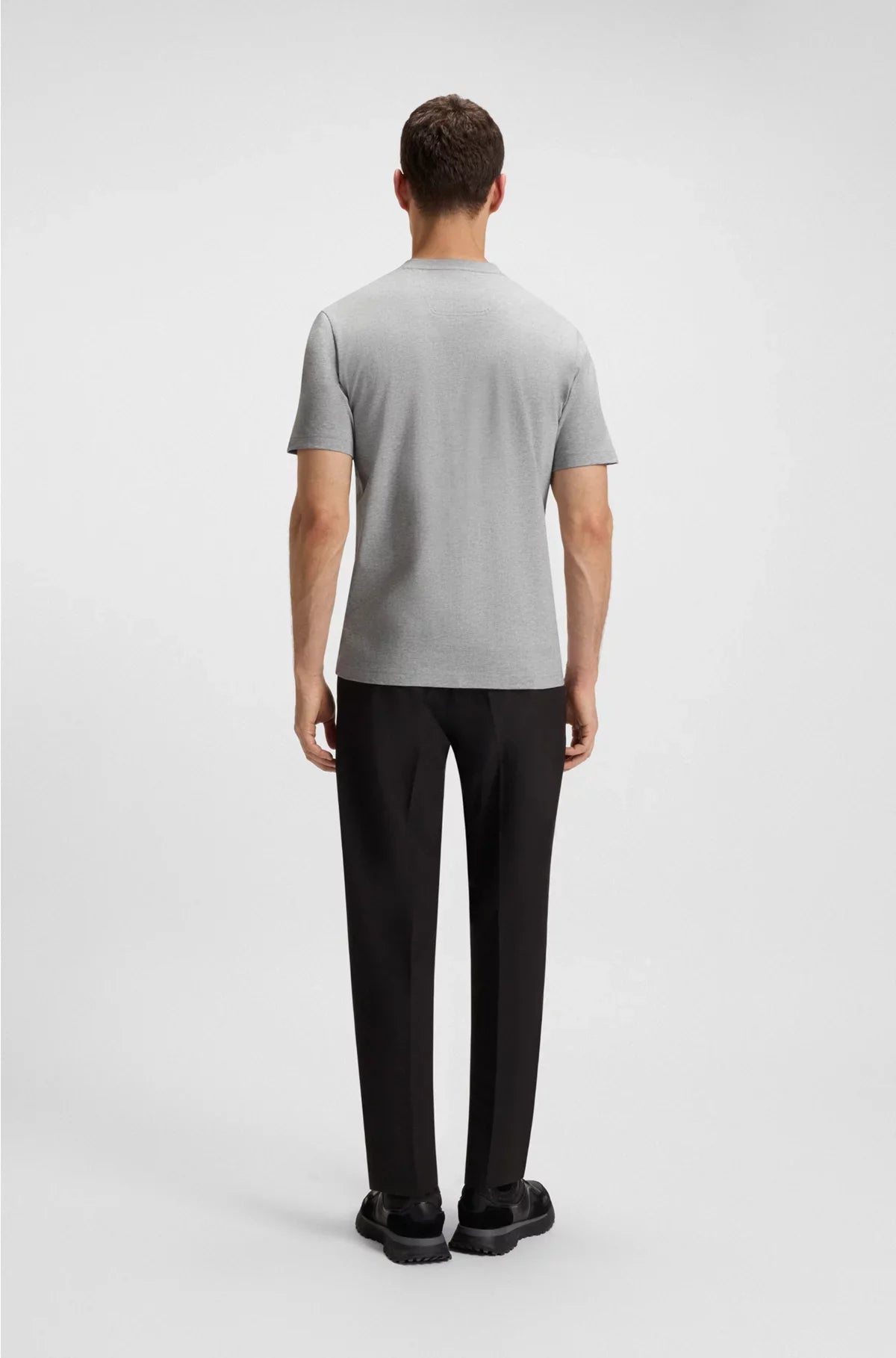 T-SHIRT IN COTONE-JERSEY A RIGHE CON LOGO