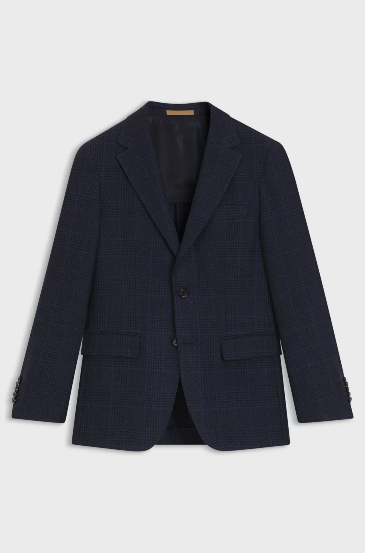 BLAZER REGULAR FIT IN LANA E CASHMERE A QUADRI