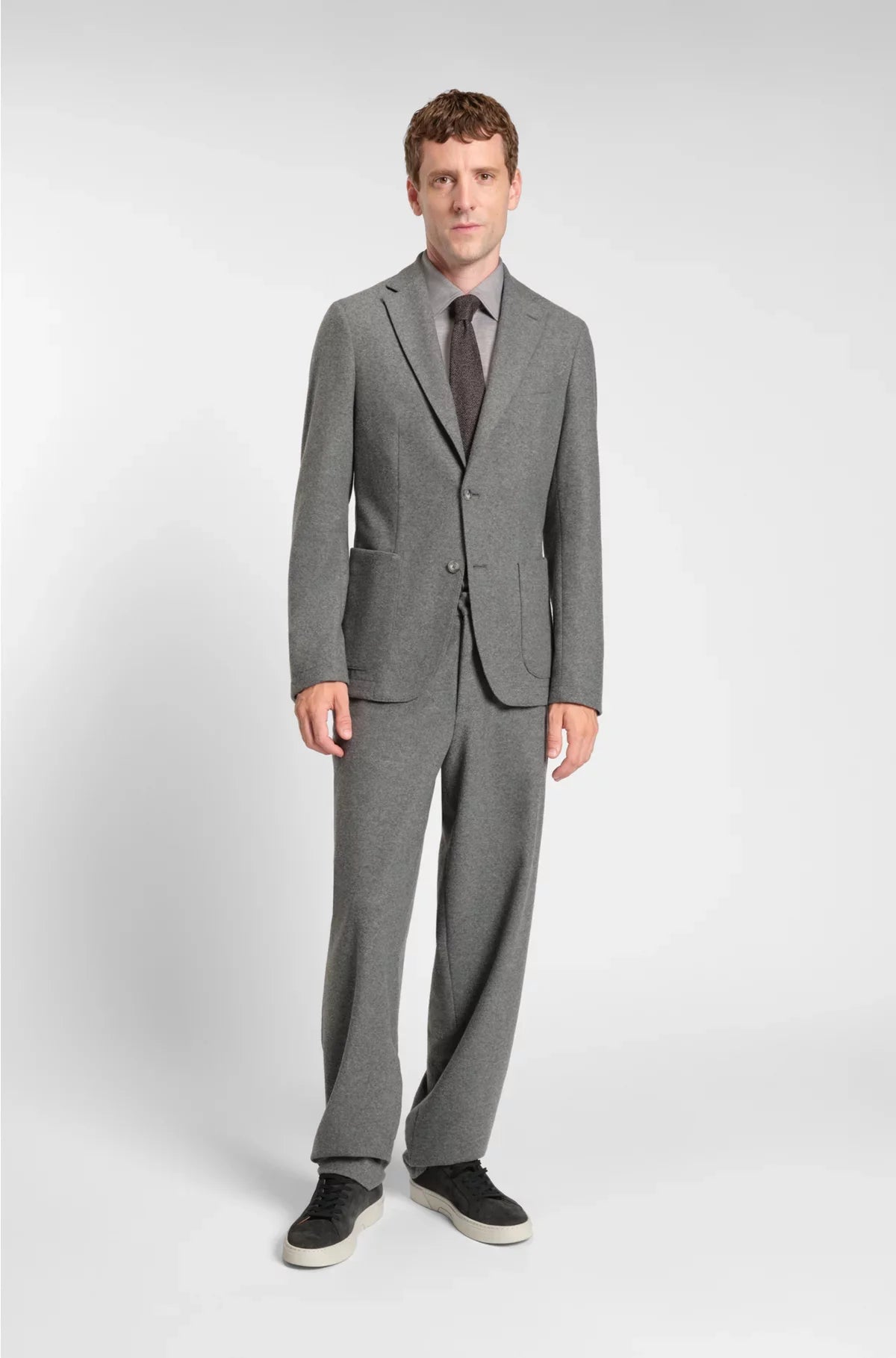 SLIM-FIT SHIRT IN BRUSHED PERFORMANCE-STRETCH FLANNEL