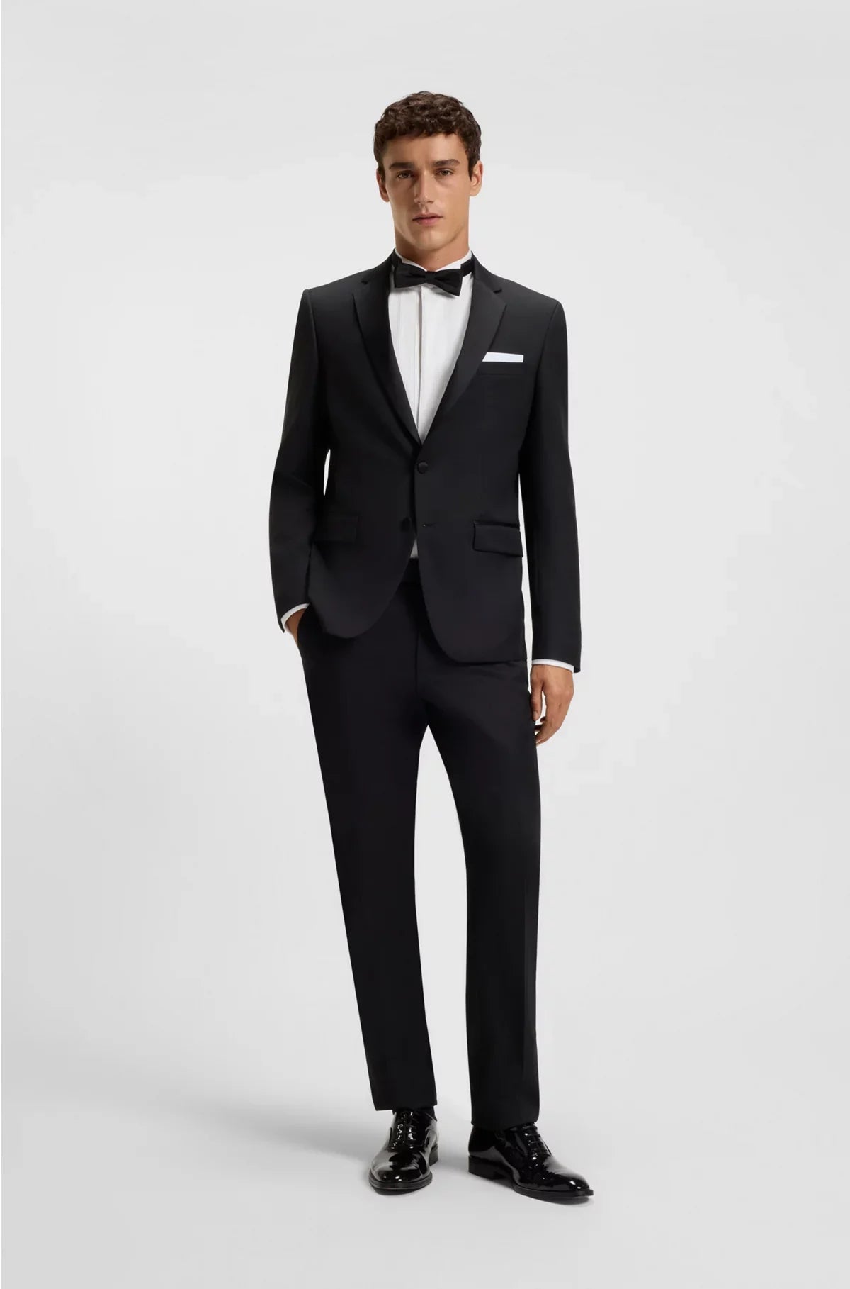 CAMICIA SLIM-FIT IN RASO DI COTONE FACILE DA STIRARE