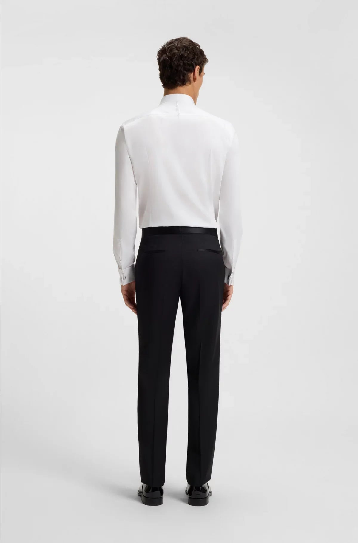 CAMICIA SLIM-FIT IN RASO DI COTONE FACILE DA STIRARE