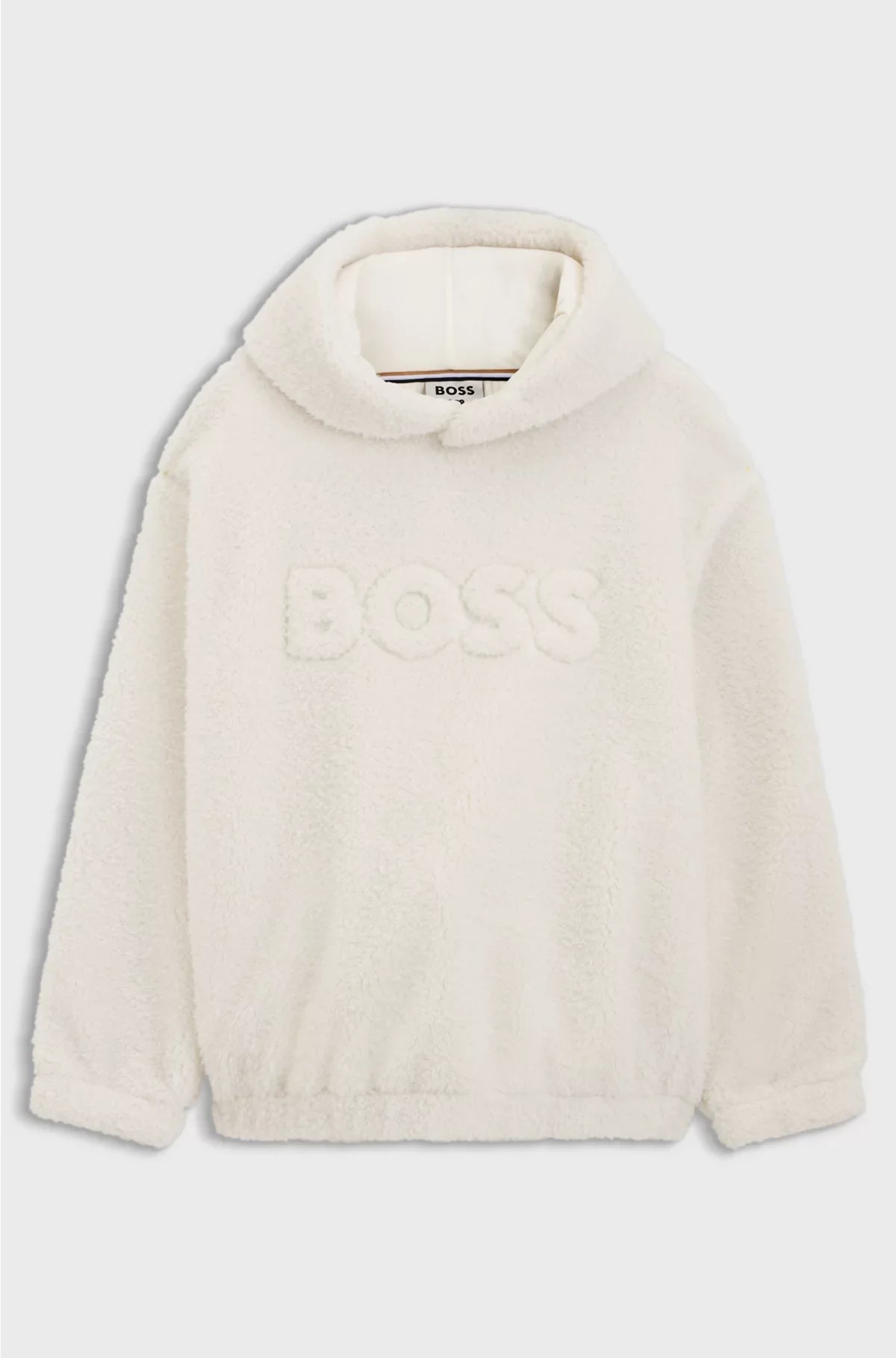 FELPA CON CAPPUCCIO UNISEX IN TESSUTO EFFETTO ORSETTO
