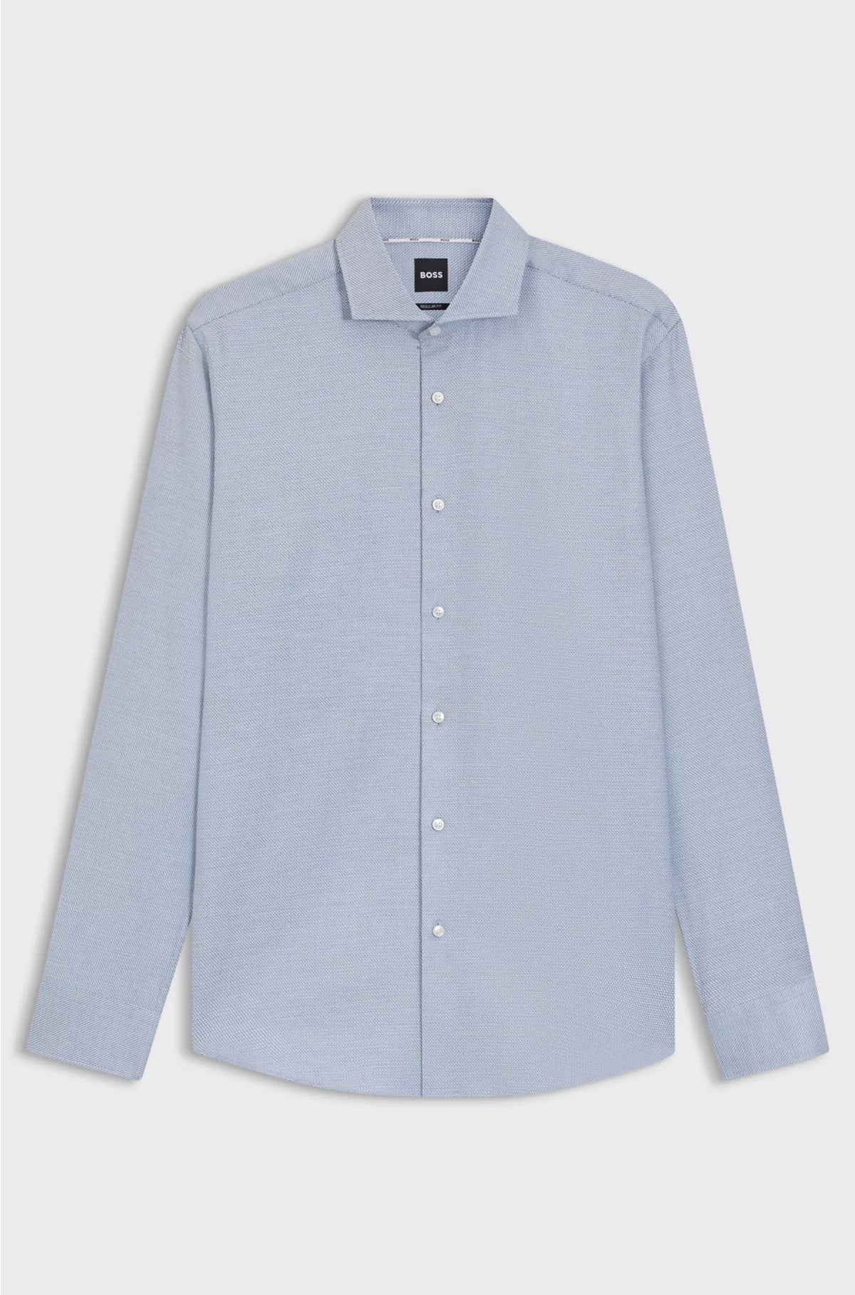 REGULAR-FIT SHIRT IN PRINTED COTTON TWILL