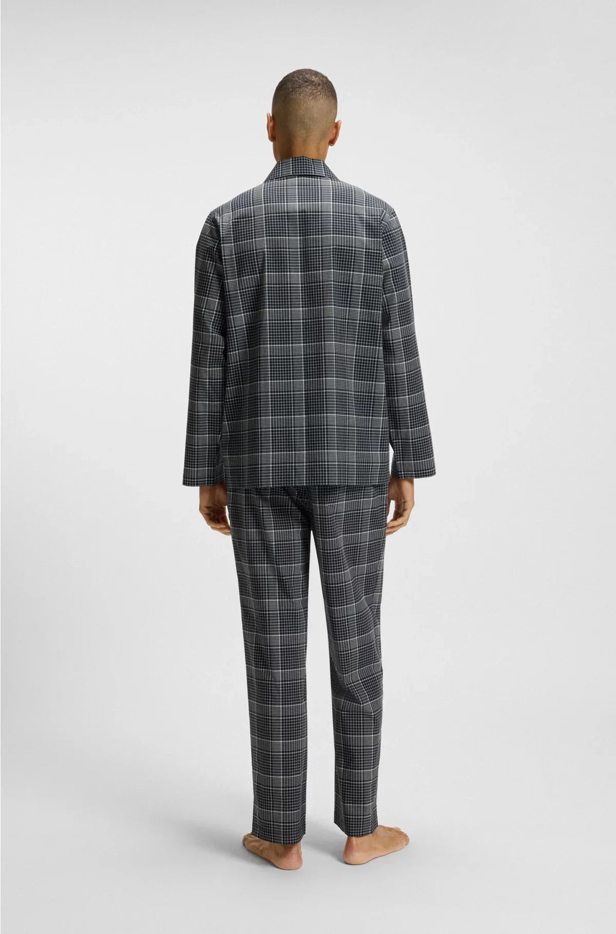 GIFT-BOXED CHECKED PYJAMAS WITH EMBROIDERED LOGOS