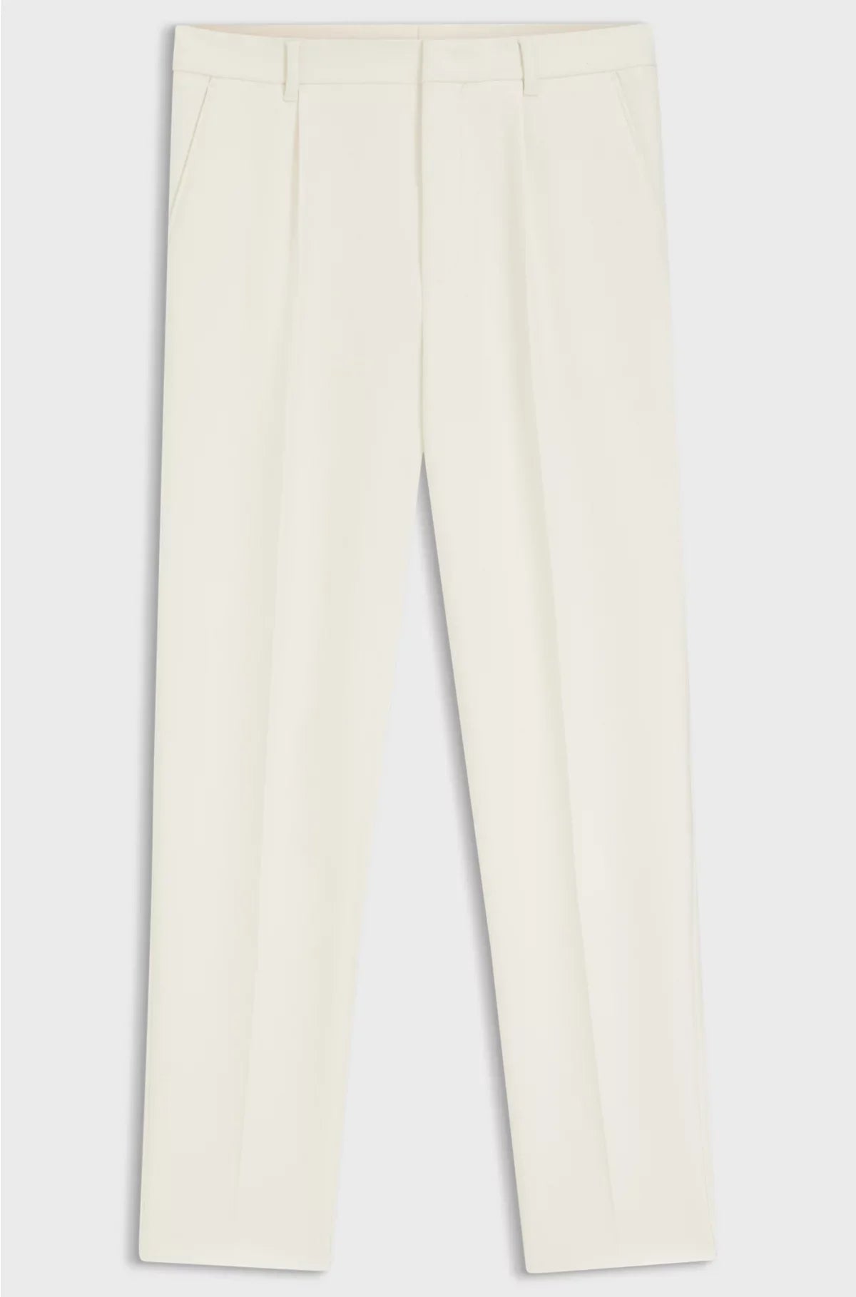 TAPERED-FIT TROUSERS IN STRETCH FABRIC