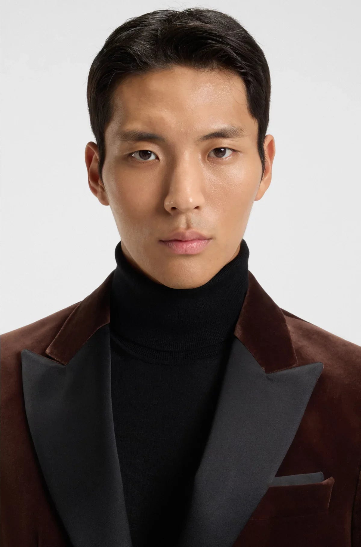 SLIM-FIT TUXEDO JACKET IN COTTON VELVET