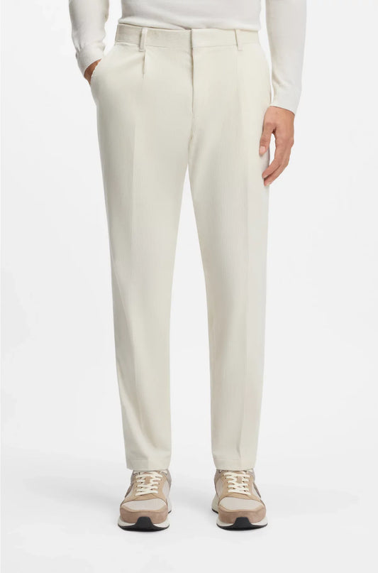 TAPERED-FIT TROUSERS IN STRETCH-COTTON CORDUROY