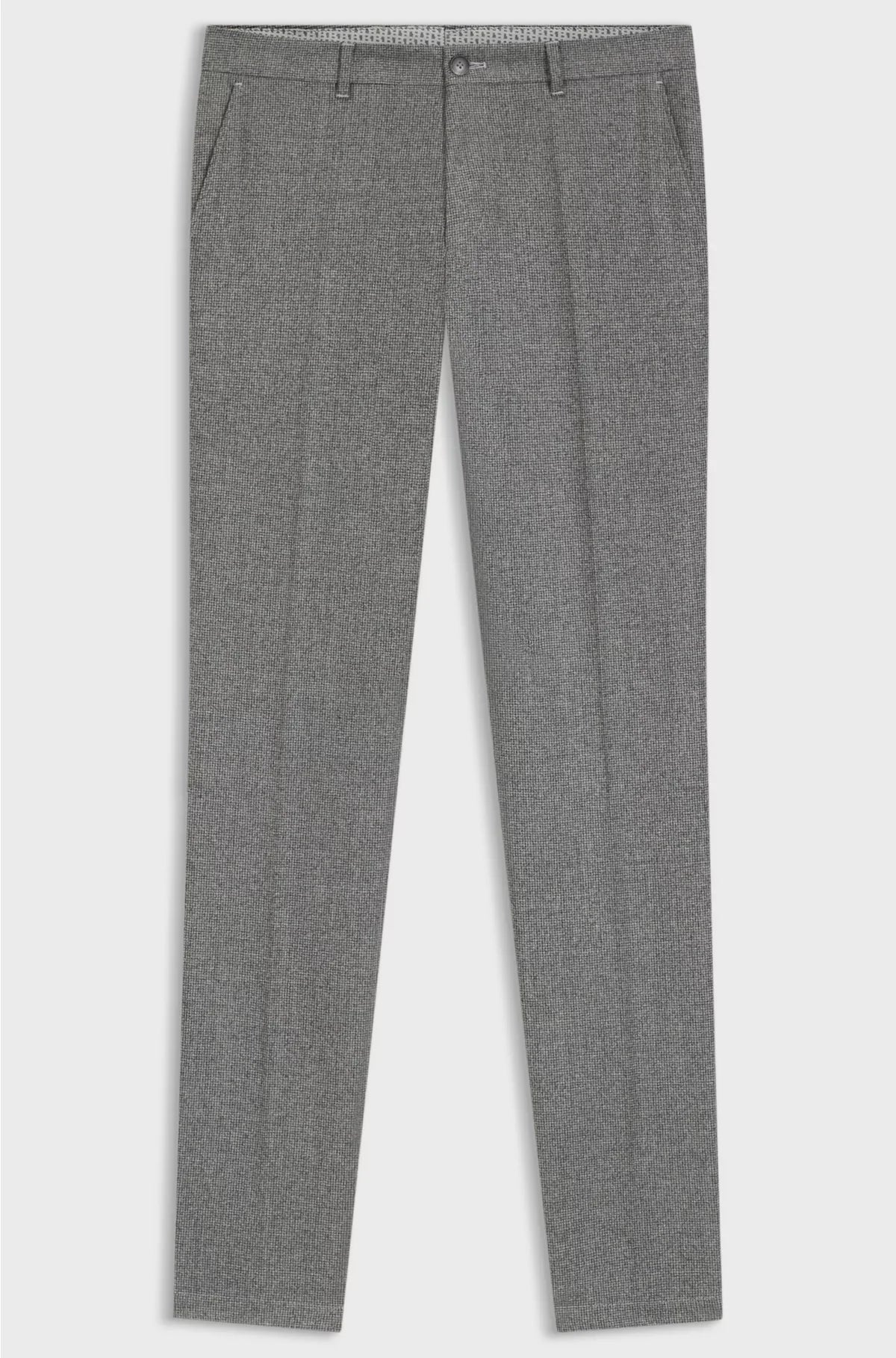 SLIM-FIT TROUSERS INMICRO-PATTERNED VIRGIN WOOL