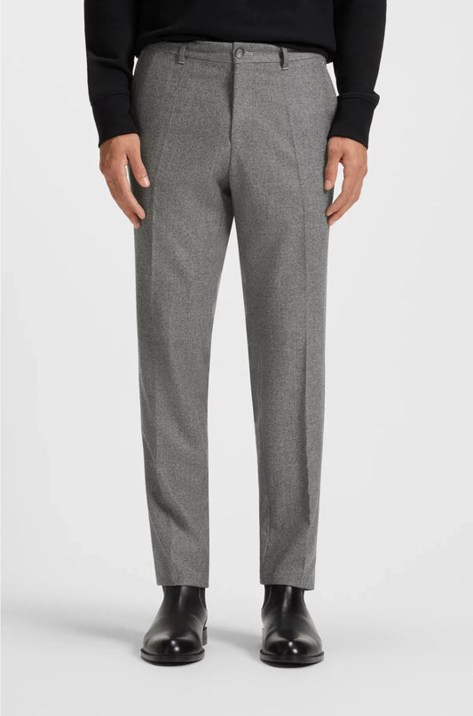 SLIM-FIT TROUSERS INMICRO-PATTERNED VIRGIN WOOL