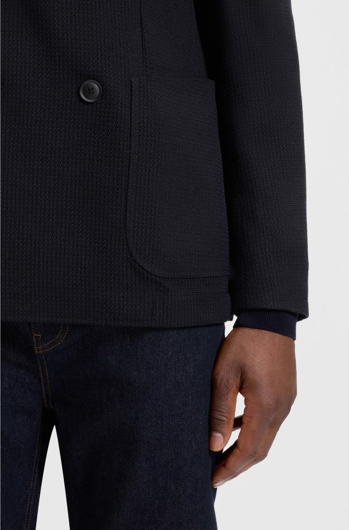 SLIM-FIT BLAZER INMICRO-PATTERNED STRETCH WOOL