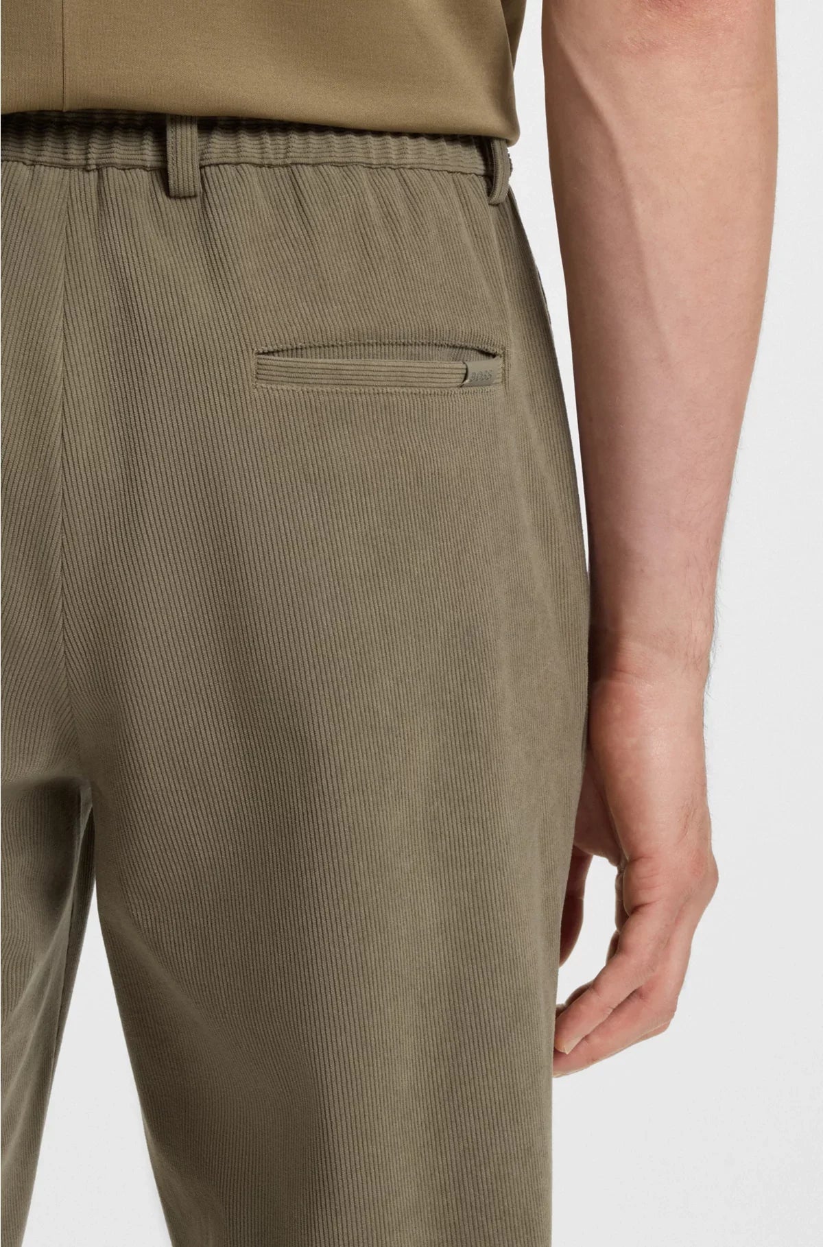 SLIM-FIT TROUSERS IN STRETCH CORDUROY