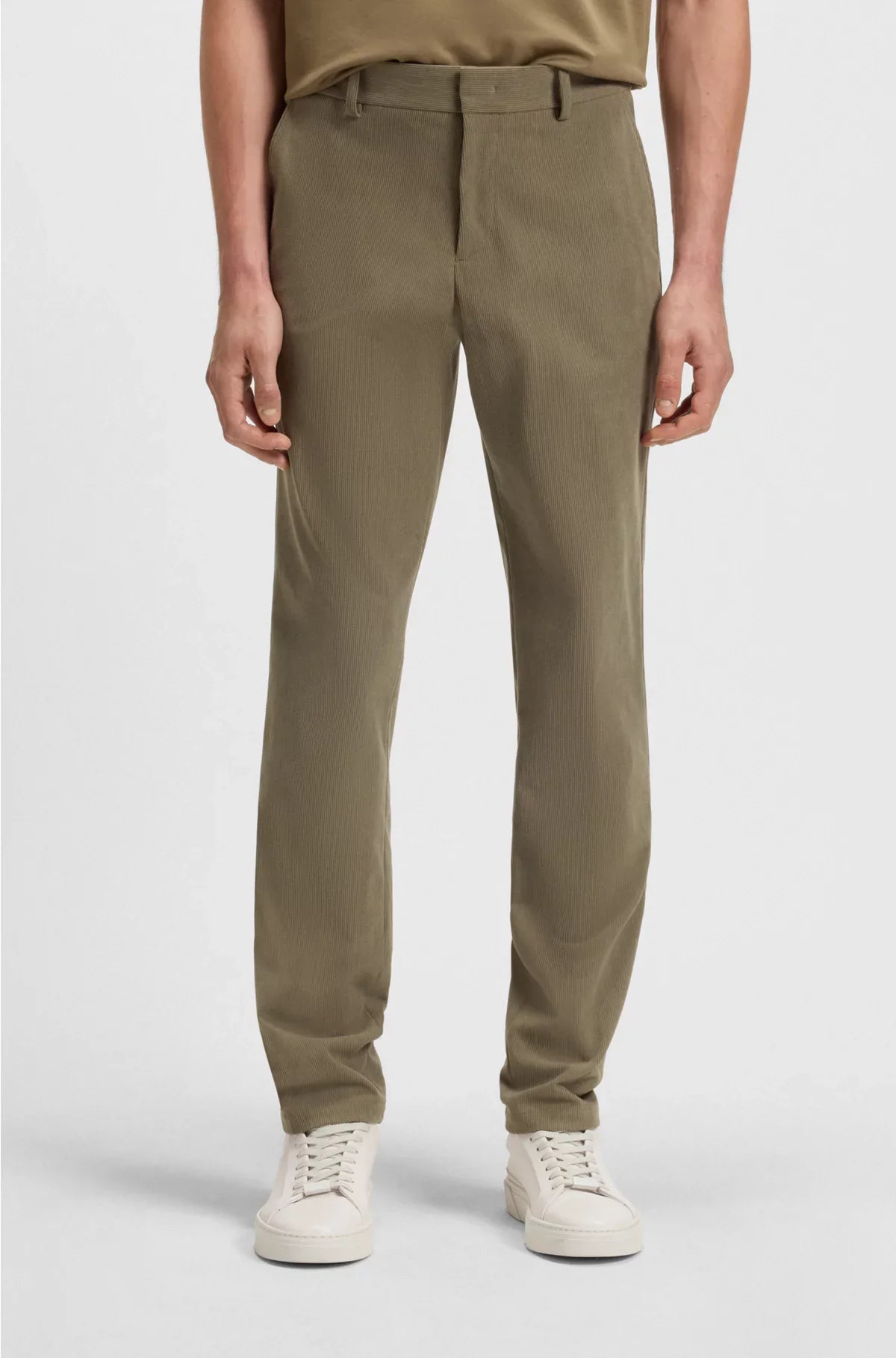 SLIM-FIT TROUSERS IN STRETCH CORDUROY