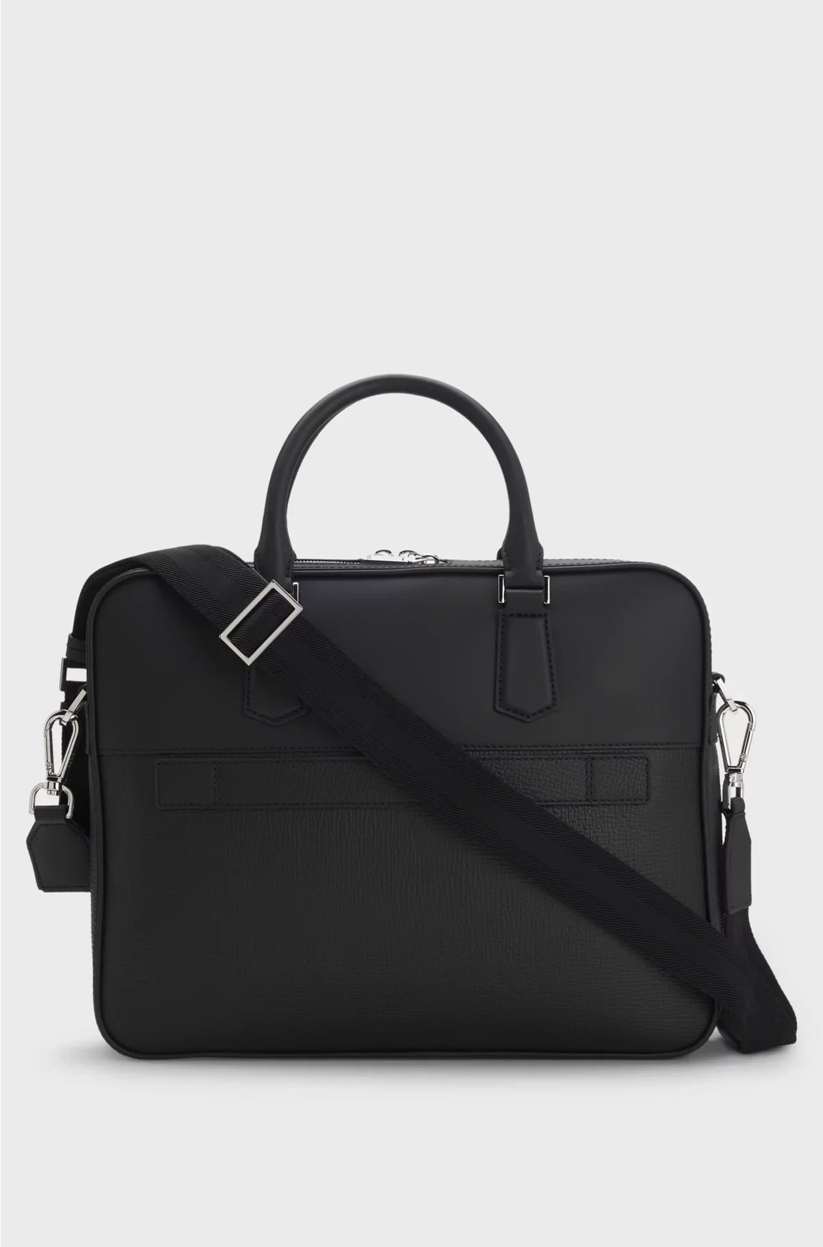 LEATHER DOCUMENT CASE WITH PLAIN AND GRAINED FINISHES