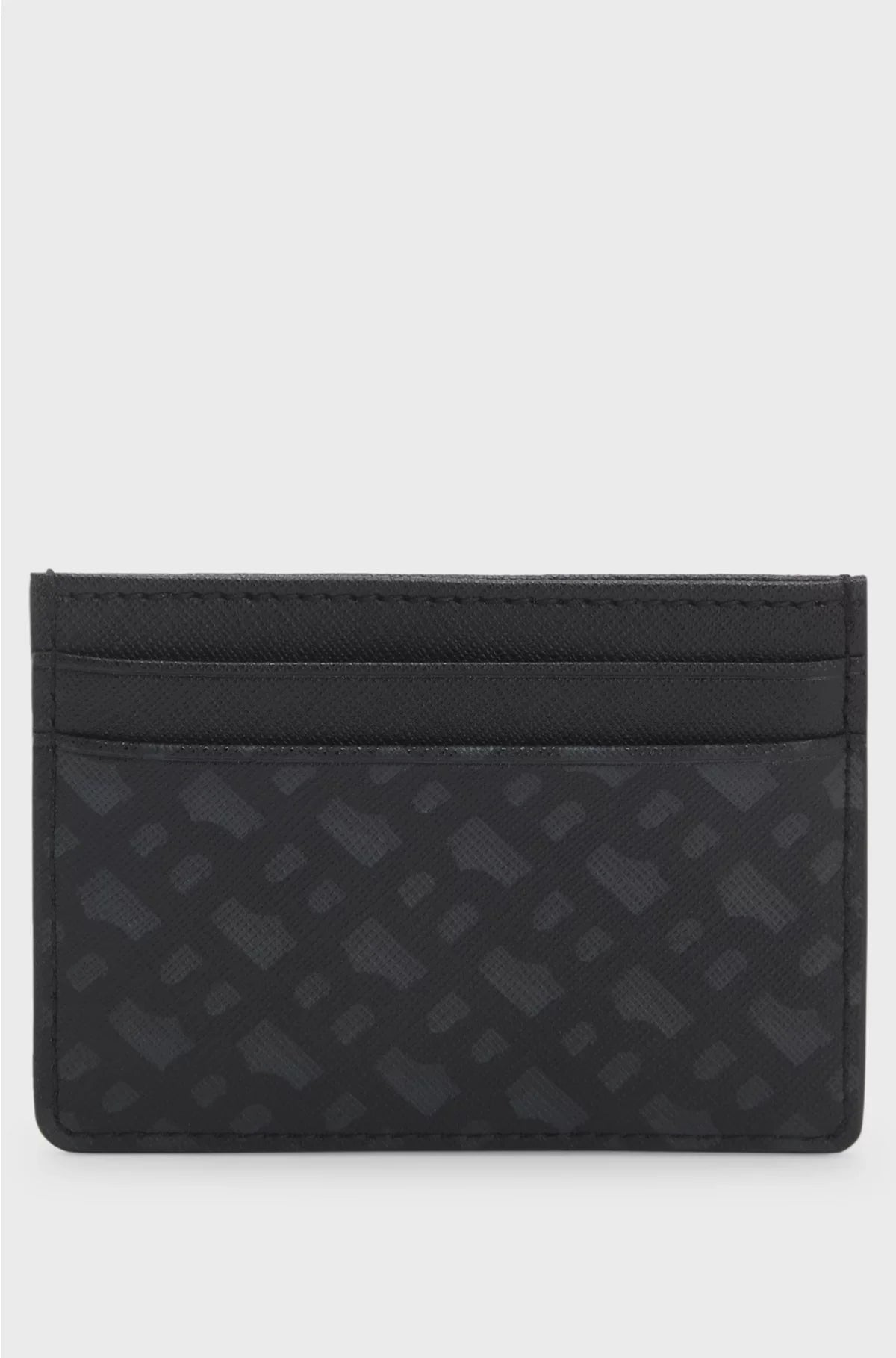 MONOGRAM CARD HOLDER WITH FOIL-EMBOSSED LOGO