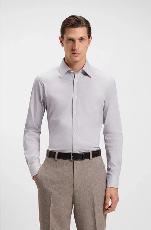 CAMICIA SLIM-FIT IN MISTO COTONE DI PRODUZIONE ITALIANA