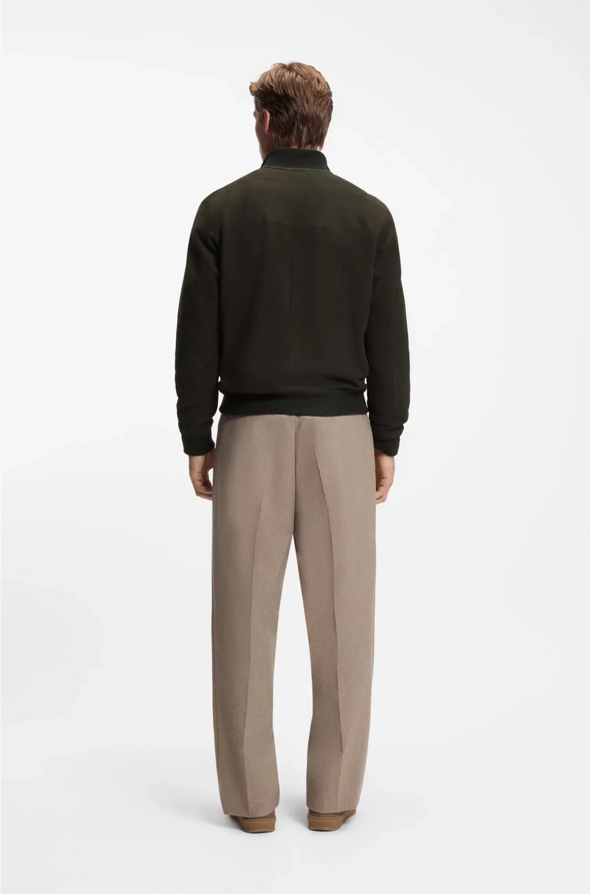 SHEARLING JACKET WITH TWO-WAY ZIP