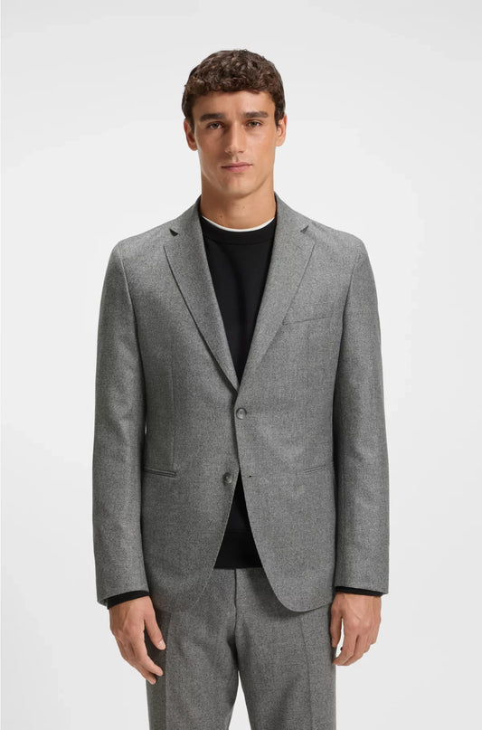 BLAZER SLIM-FIT IN LANA VERGINE MICROFANTASIA