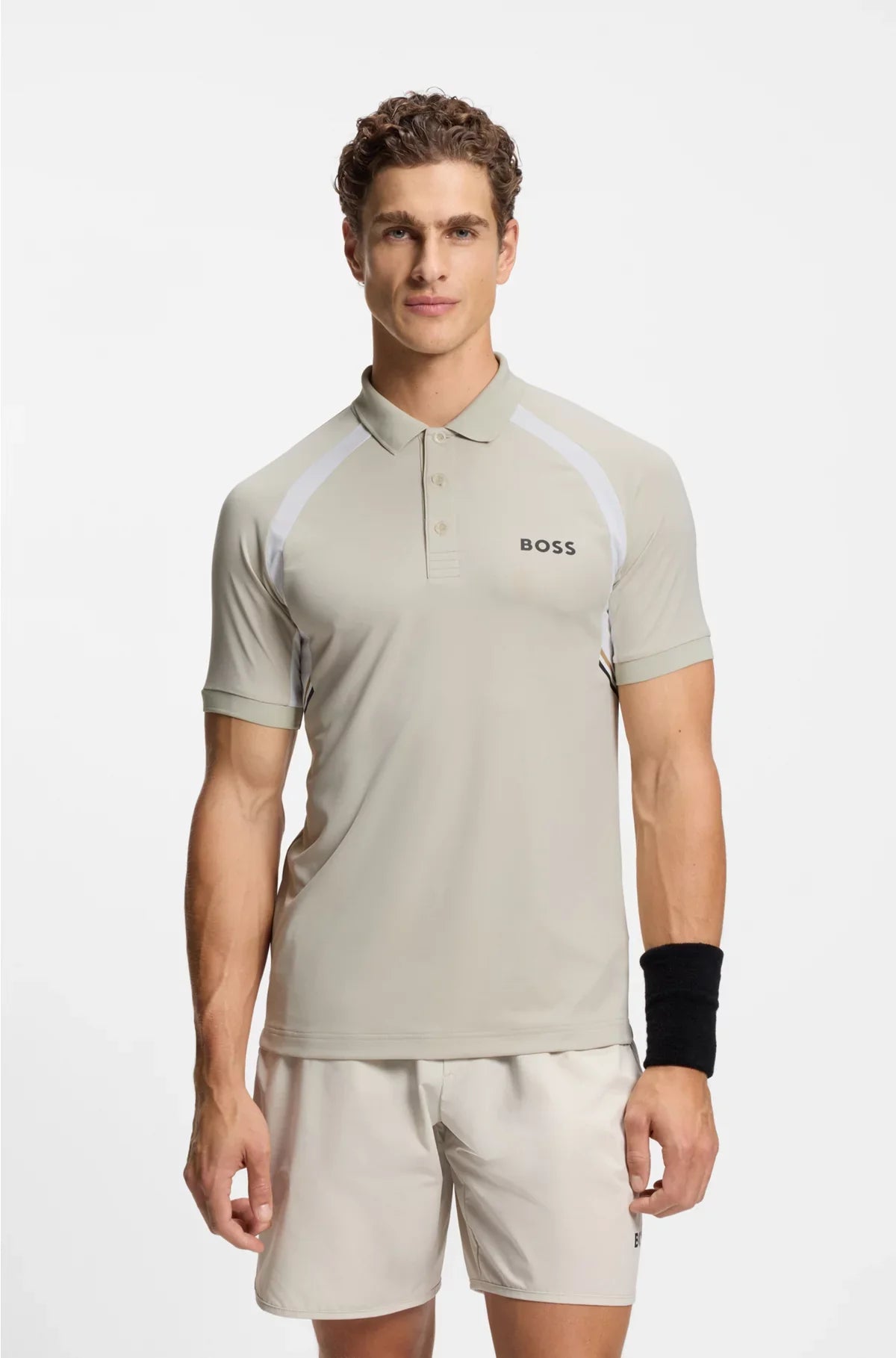 QUICK-DRY SLIM-FIT POLO SHIRT IN STRETCH FABRIC