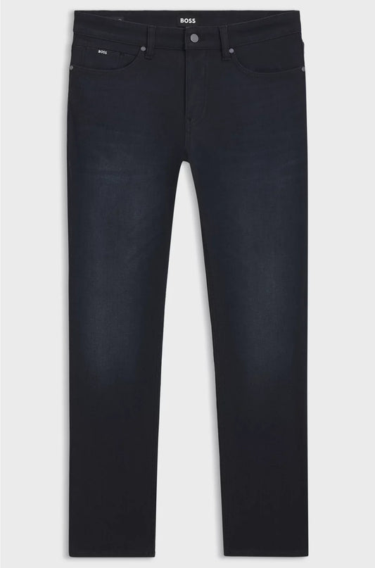 JEANS DELAWARE SLIM-FIT IN DENIM BLU LAVORATO A MAGLIA