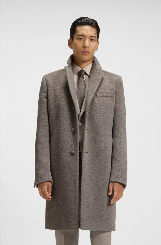 CAPPOTTO SLIM FIT IN MISTO ALPACA