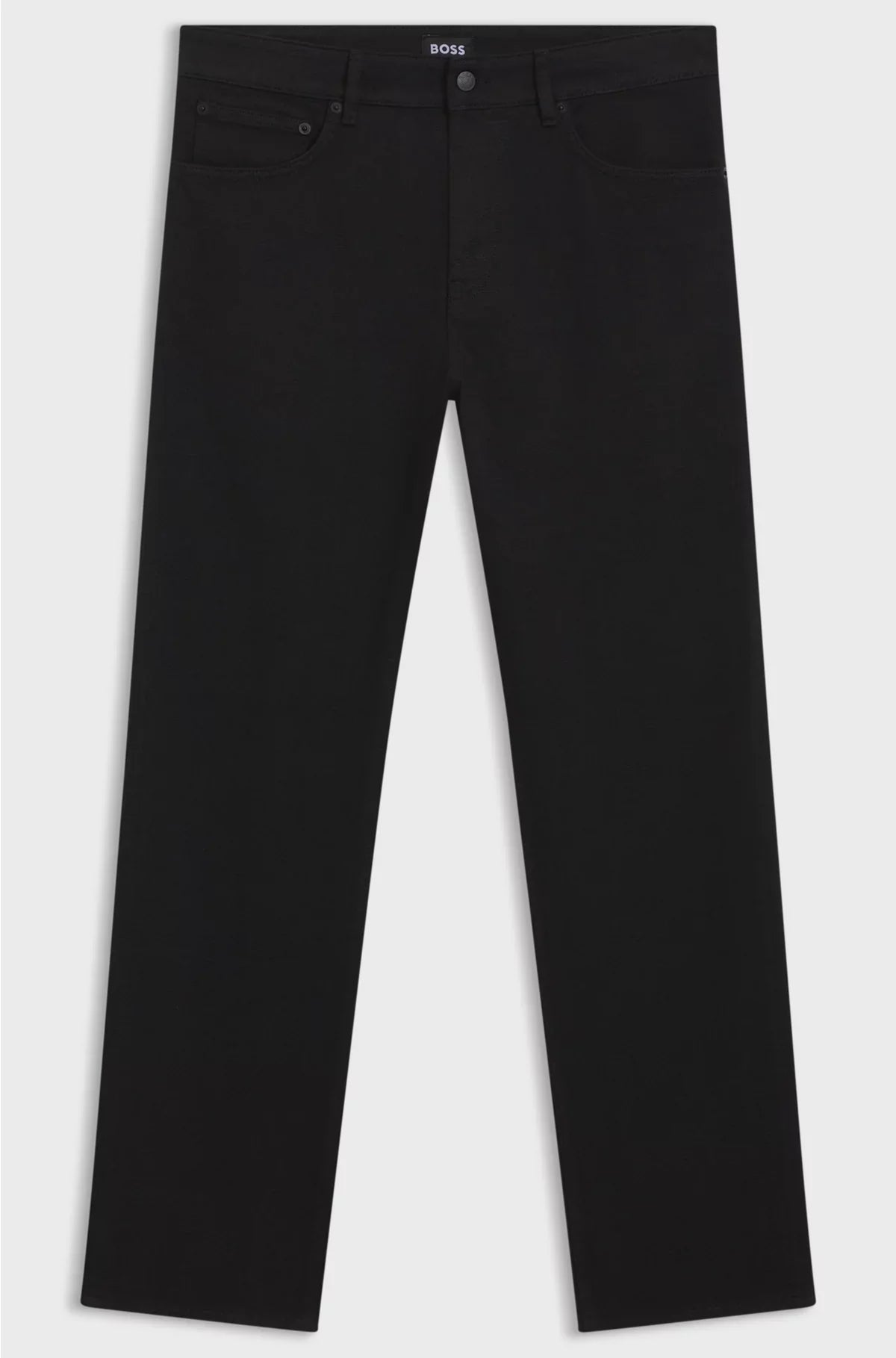JEANS AFFUSOLATI IN DENIM NERO CON MOTIVO LASER