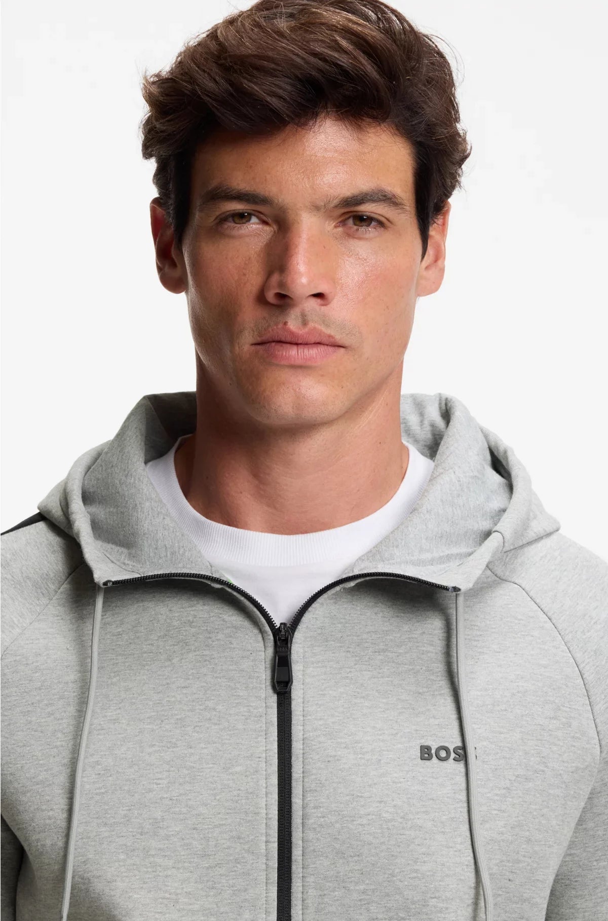 STRETCH-COTTON TRACKSUIT SET WITH CONTRAST INSERTS