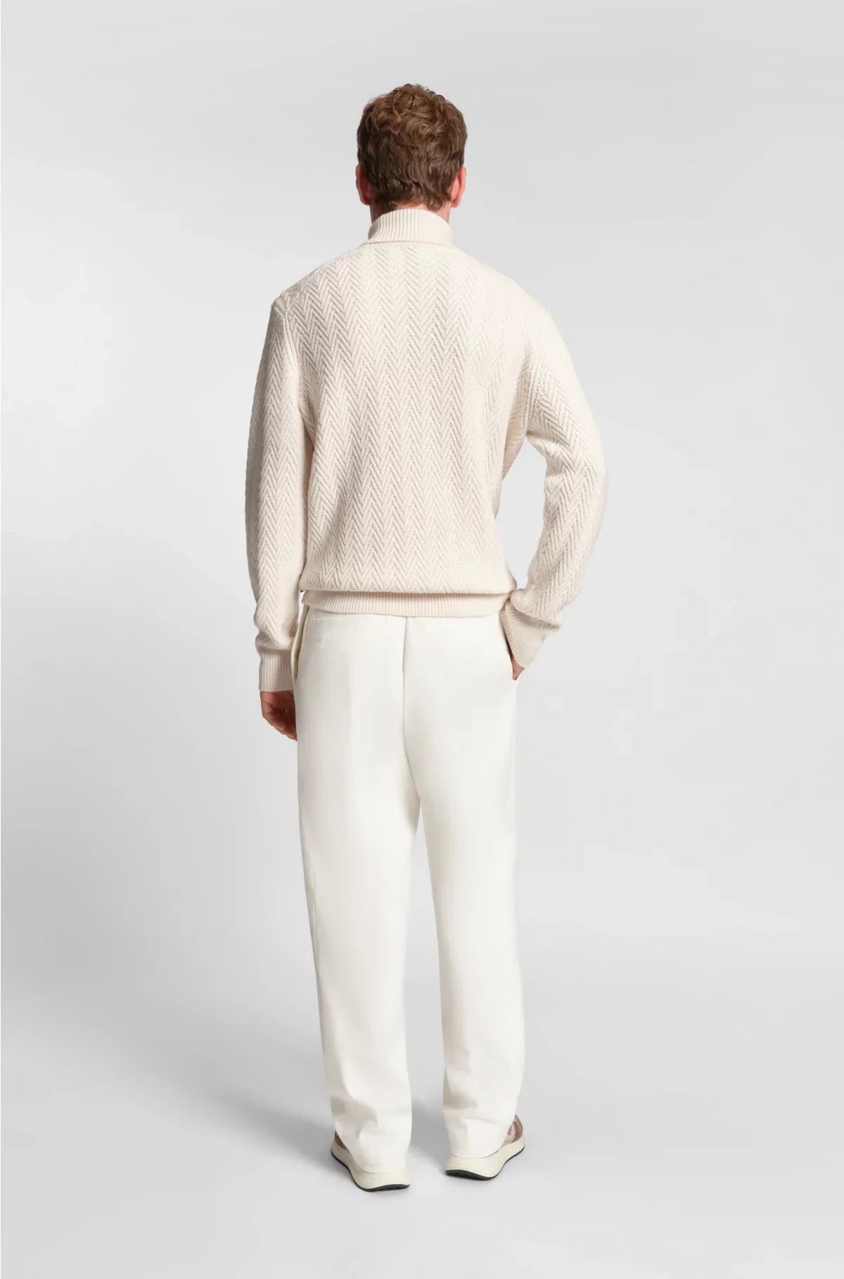 PANTALONI COMODI IN COTONE ELASTICIZZATO MERCERIZZATO