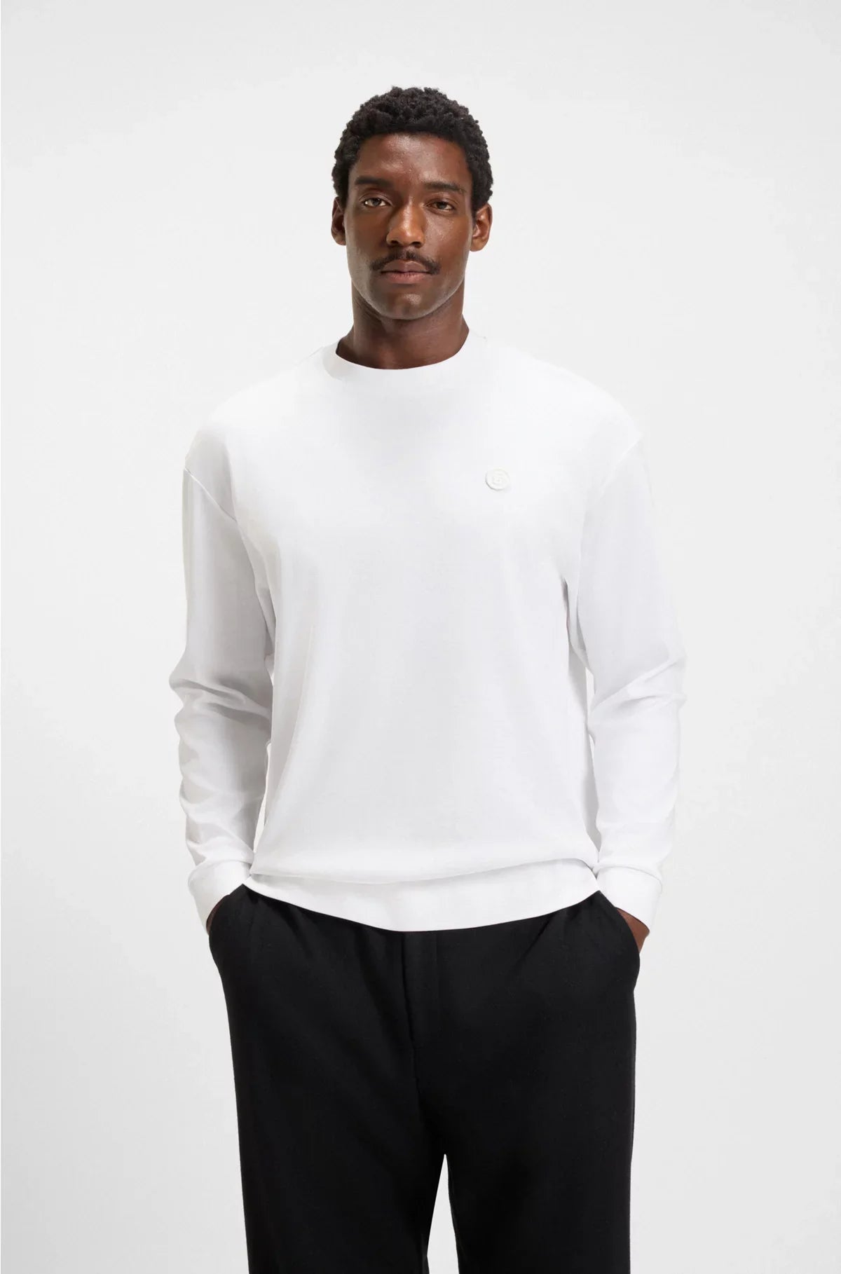 T-SHIRT IN COTONE MERCERIZZATO CON MONOGRAMMA DOPPIA B