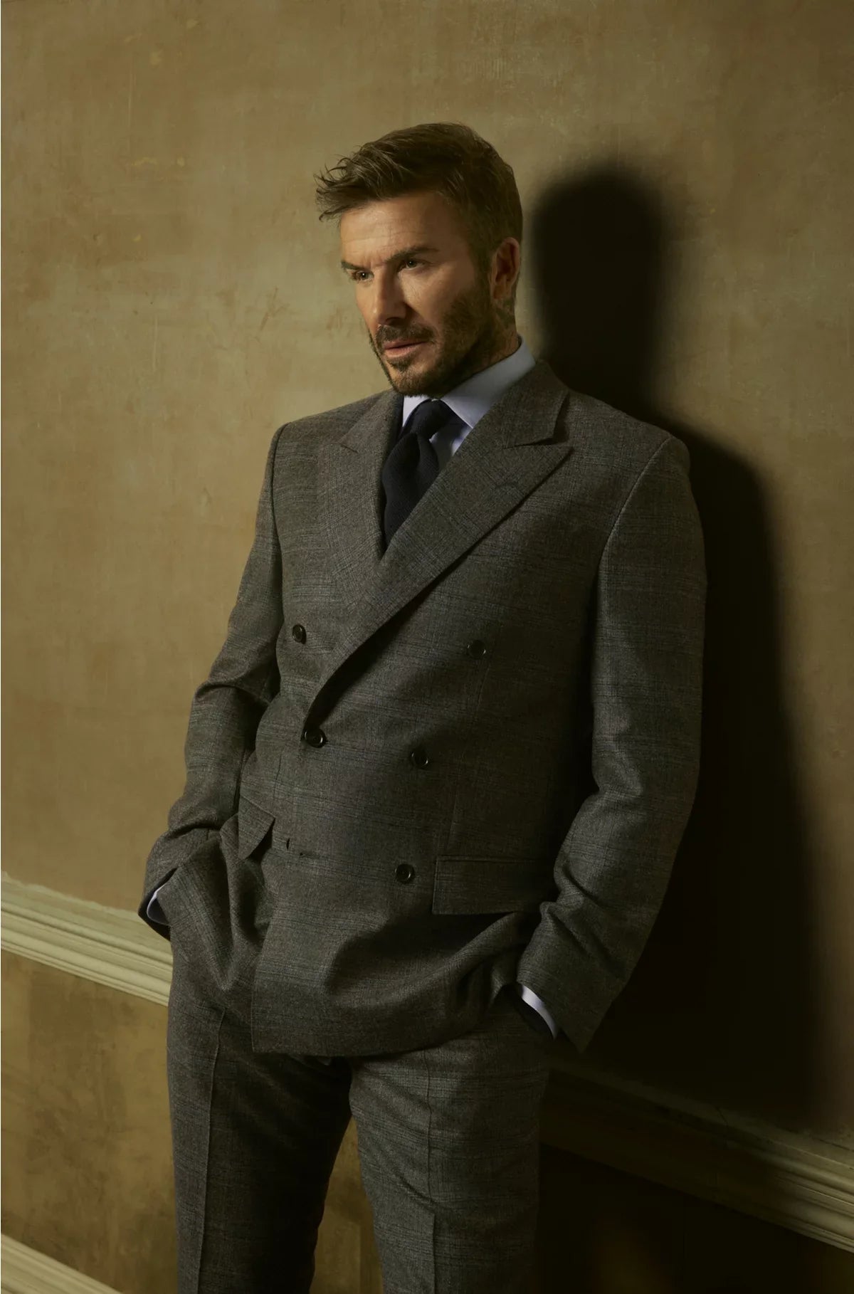 SLIM-FIT SUIT JACKET IN CHECKED WOOL