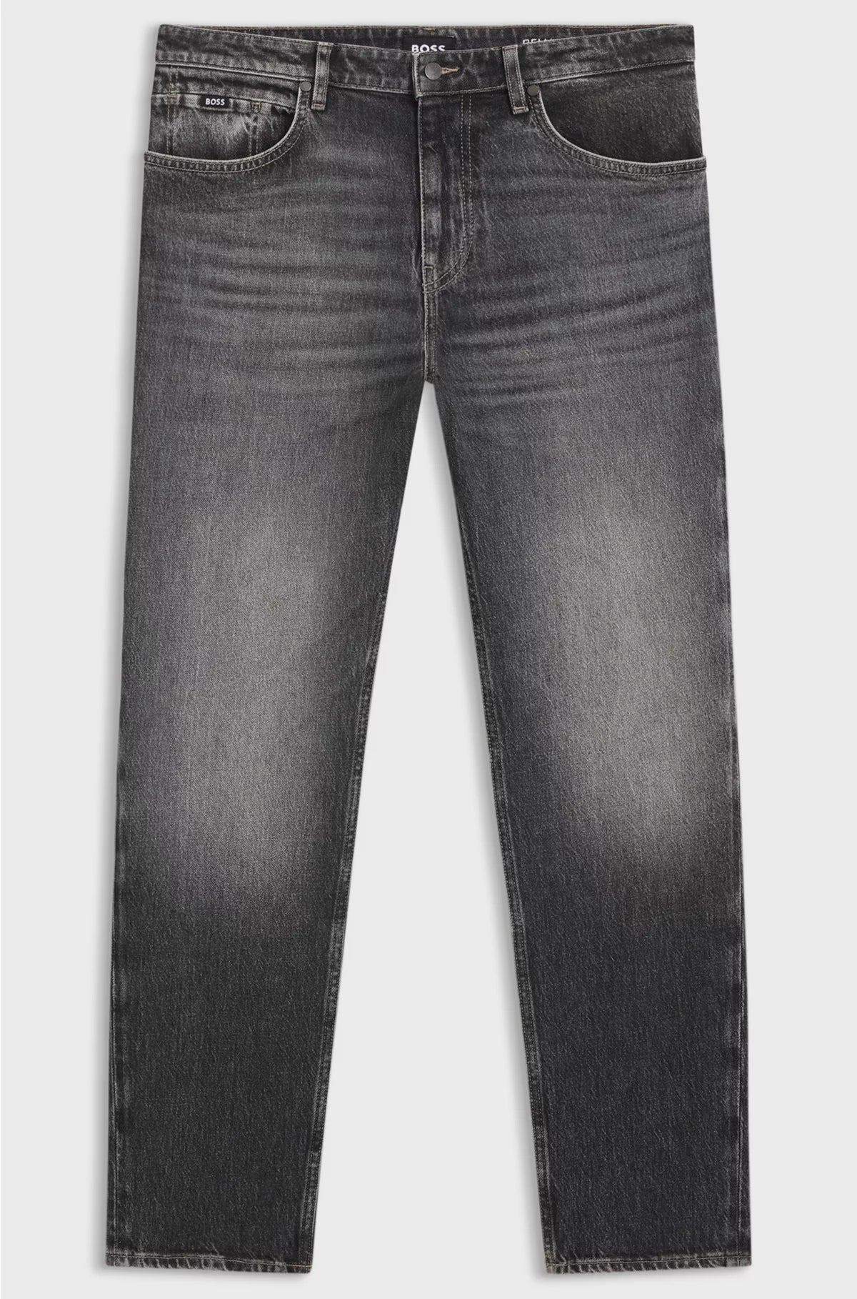 MAINE REGULAR-FIT JEANS IN BLACK STRETCH DENIM