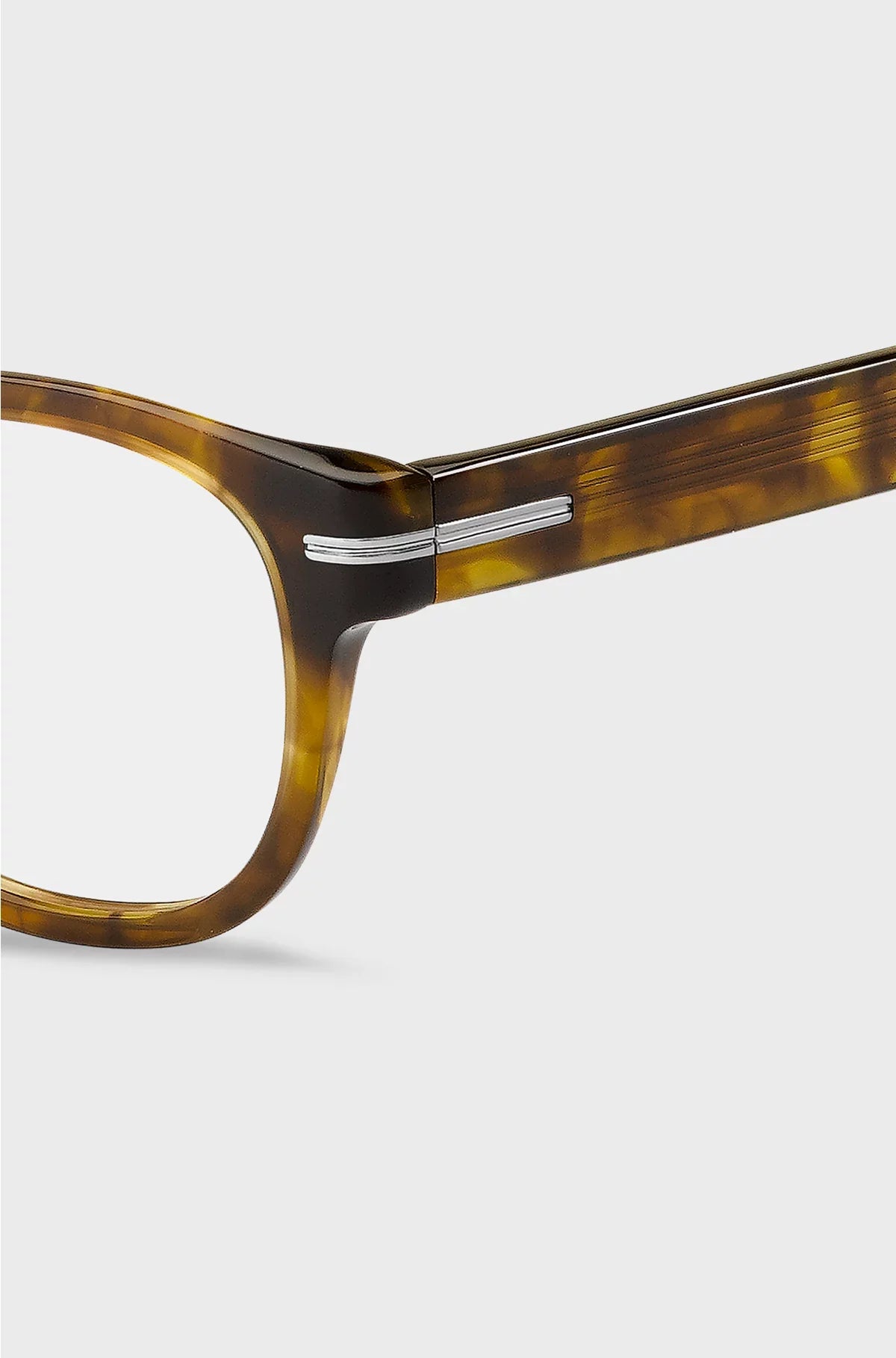 HAVANA-ACETATE OPTICAL FRAMES WITH SIGNATURE SILVER-TONE DETAIL