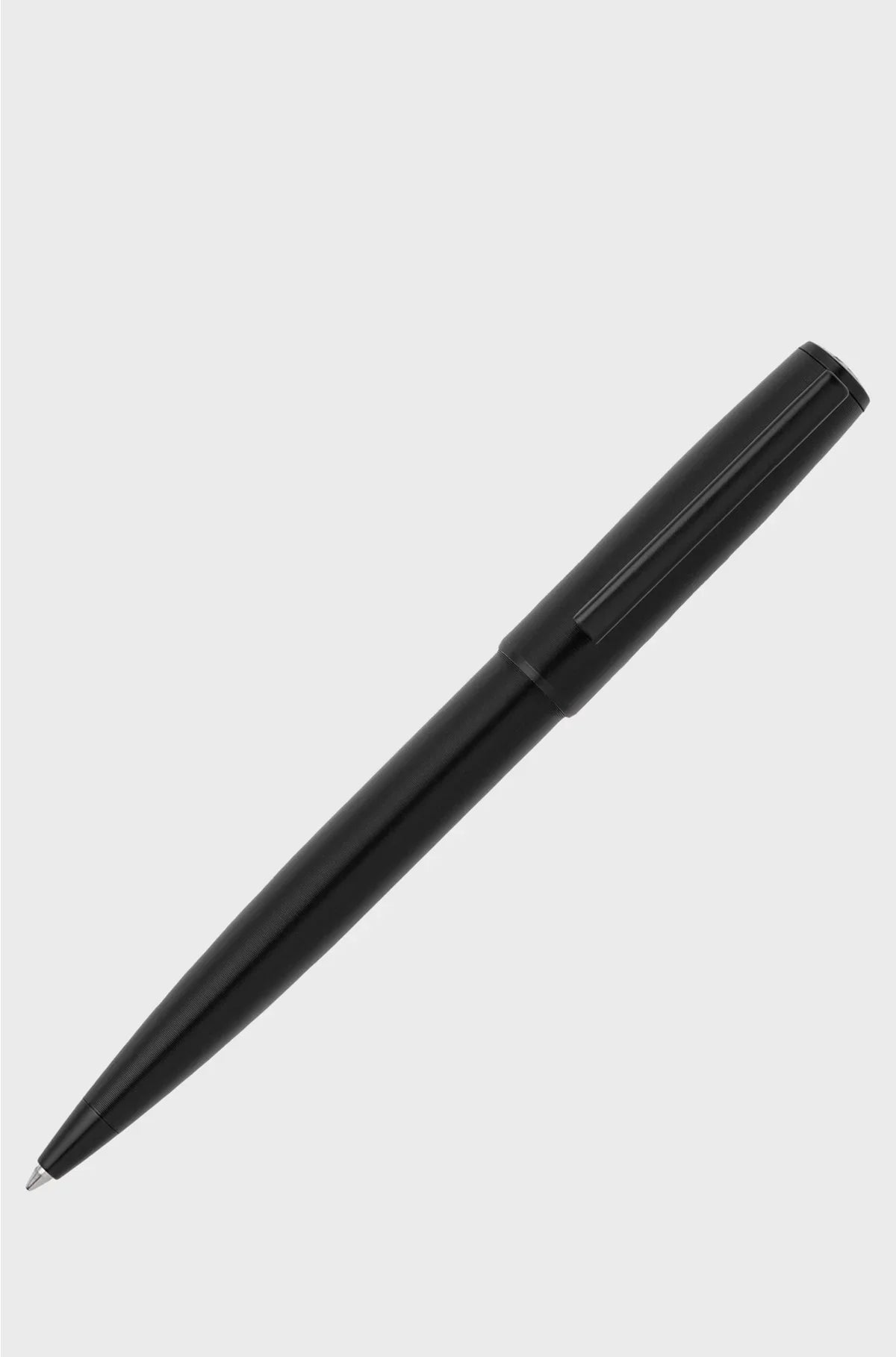 BLACK BALLPOINT PEN WITH TONAL LOGO