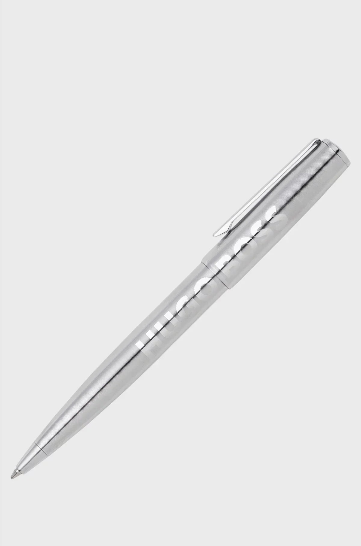 CHROME BALLPOINT PEN WITH TONAL LOGO