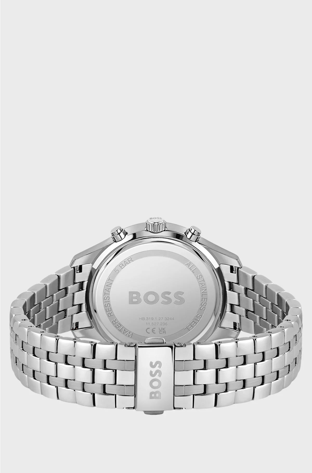 CRONOGRAFO CON BRACCIALE A MAGLIE E QUADRANTE VERDE