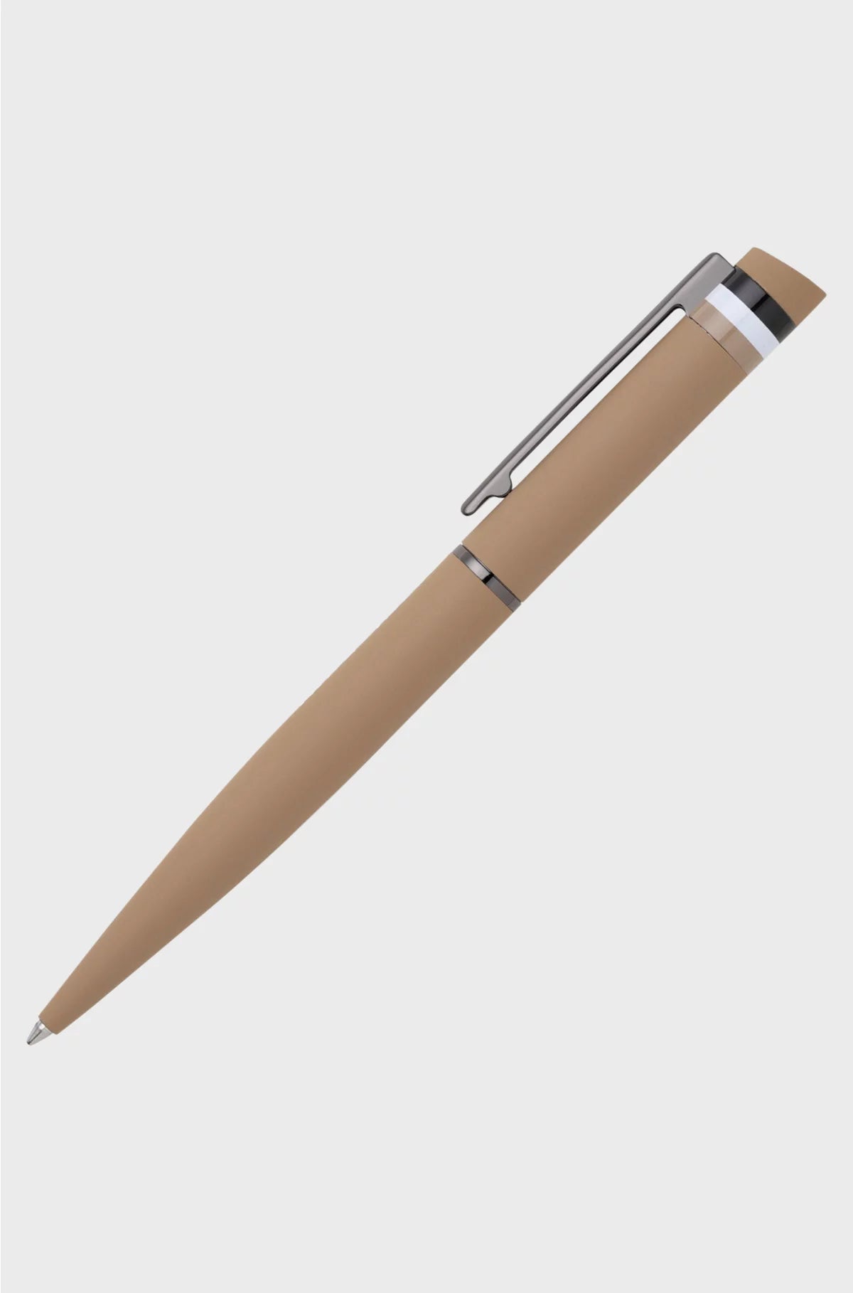 PENNA A SFERA CAMEL CON DETTAGLIO A RIGHE SIGILLO