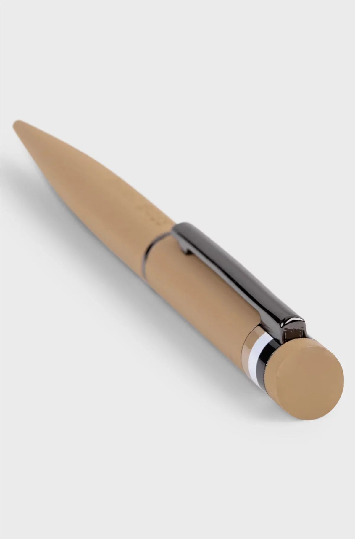 PENNA A SFERA CAMEL CON DETTAGLIO A RIGHE SIGILLO