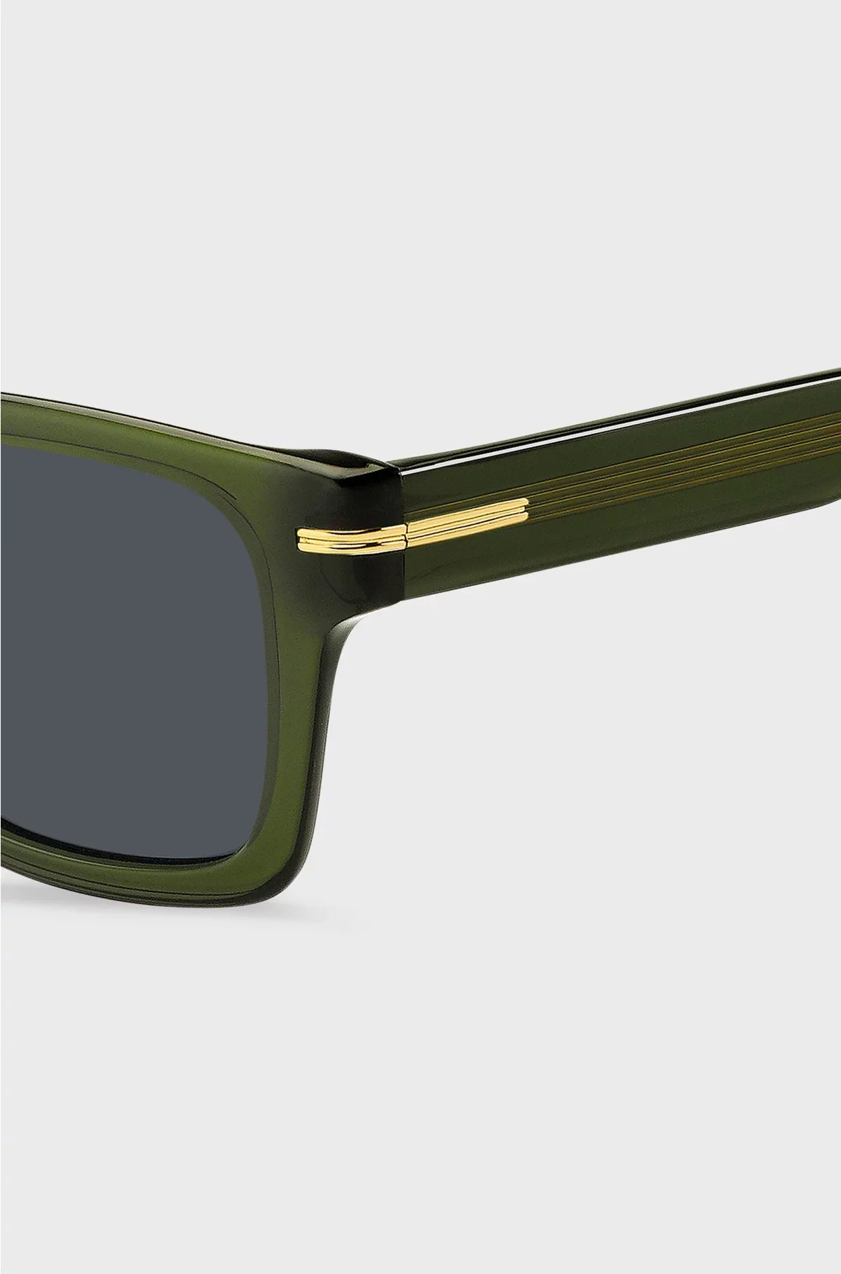 GREEN-ACETATE SUNGLASSES WITH GOLD-TONE HARDWARE