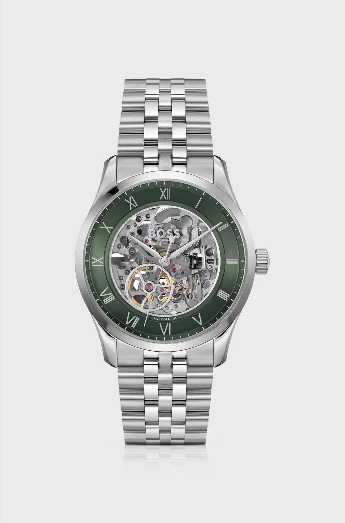 OROLOGIO AUTOMATICO PRINCIPLE IN ACCIAIO INOSSIDABILE CON QUADRANTE SCHELETRATO