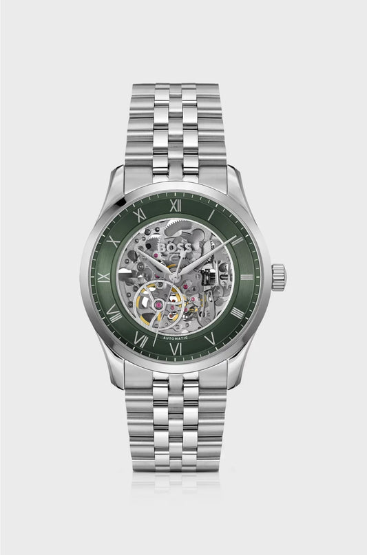 OROLOGIO AUTOMATICO PRINCIPLE IN ACCIAIO INOSSIDABILE CON QUADRANTE SCHELETRATO
