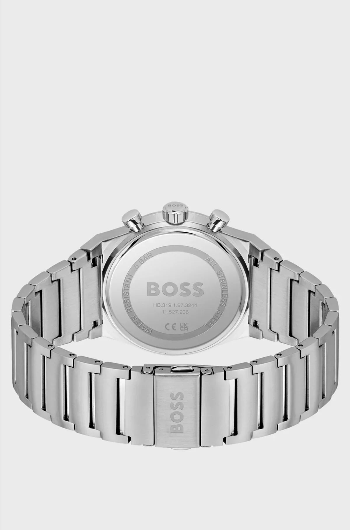 OROLOGIO CRONOGRAFO COLOR ARGENTO CON QUADRANTE BLU