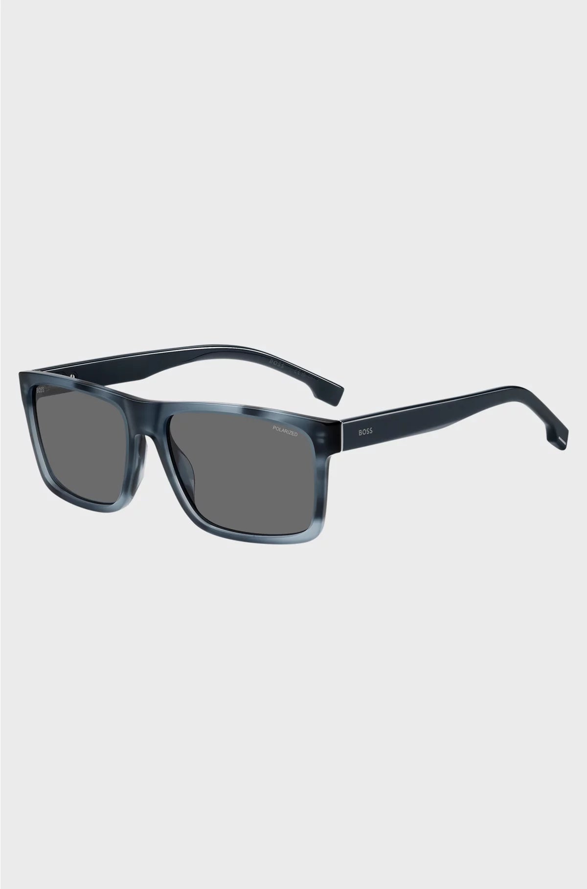 BLUE-ACETATE SUNGLASSES WITH PATTERNED FRAMES