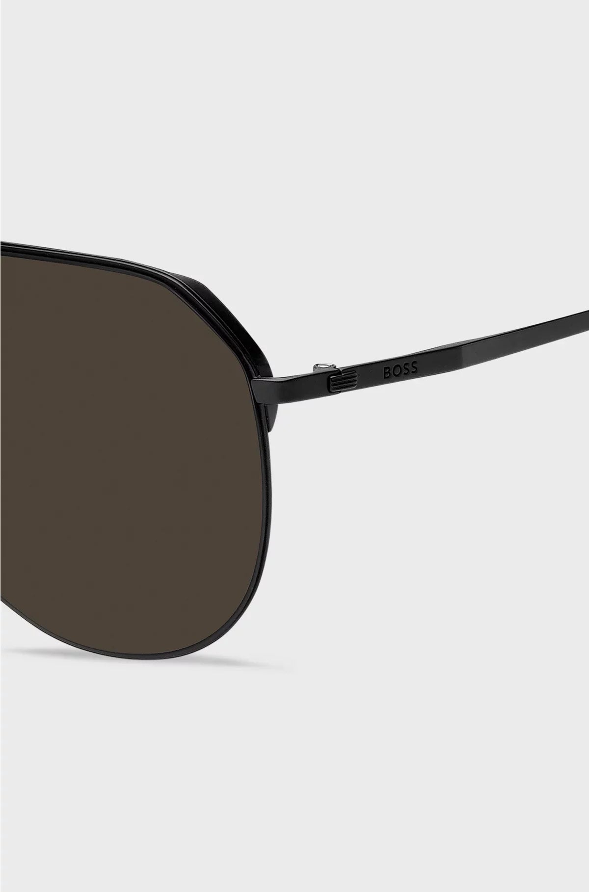 BLACK-METAL SUNGLASSES WITH TITANIUM TEMPLES