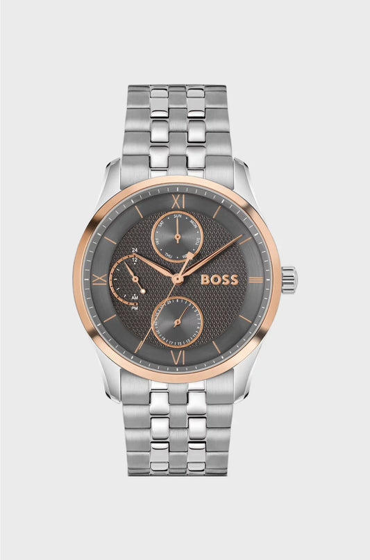 OROLOGIO PRINCIPLE MASTER CON QUADRANTE GRIGIO TESTURIZZATO E BRACCIALE MULTI-LINK