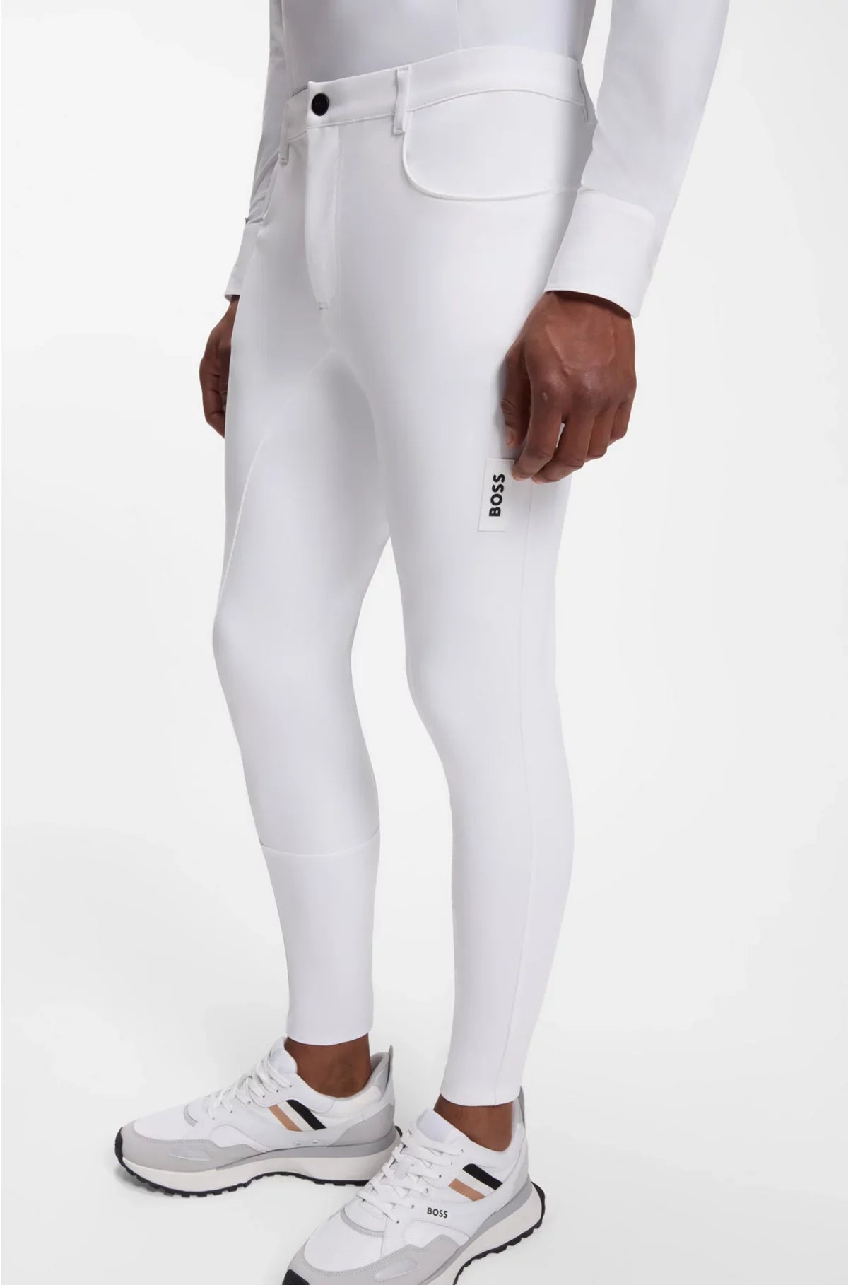 PANTALONI DA EQUITAZIONE CON GRIP COMPLETO IN TESSUTO POWER-SPORT