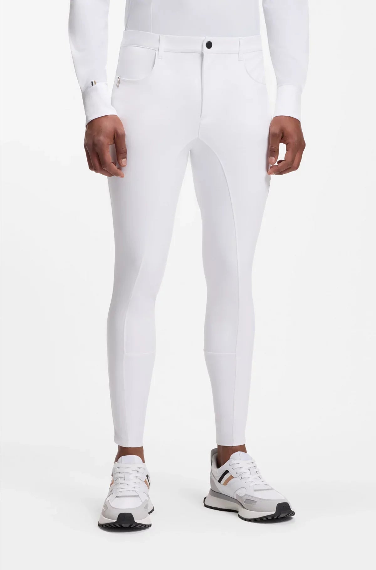 PANTALONI DA EQUITAZIONE CON GRIP COMPLETO IN TESSUTO POWER-SPORT
