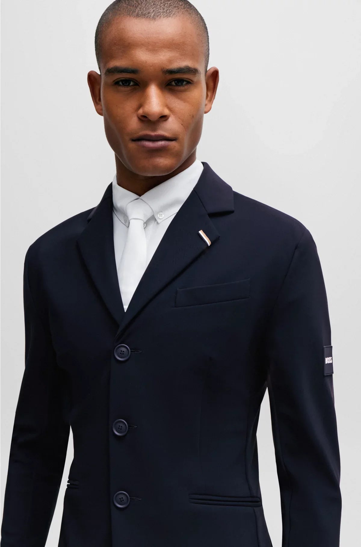 GIACCA DA CONCORSO EQQUESTRE CON PATCH LOGO E FASCIA DISTINTIVA