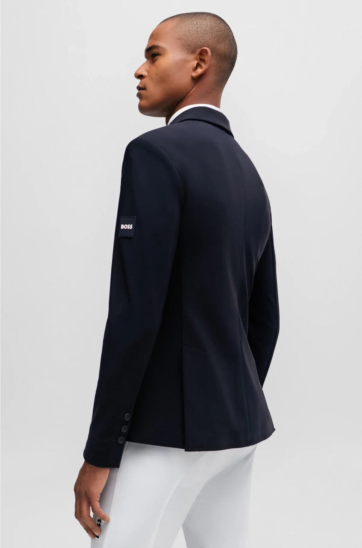 GIACCA DA CONCORSO EQQUESTRE CON PATCH LOGO E FASCIA DISTINTIVA